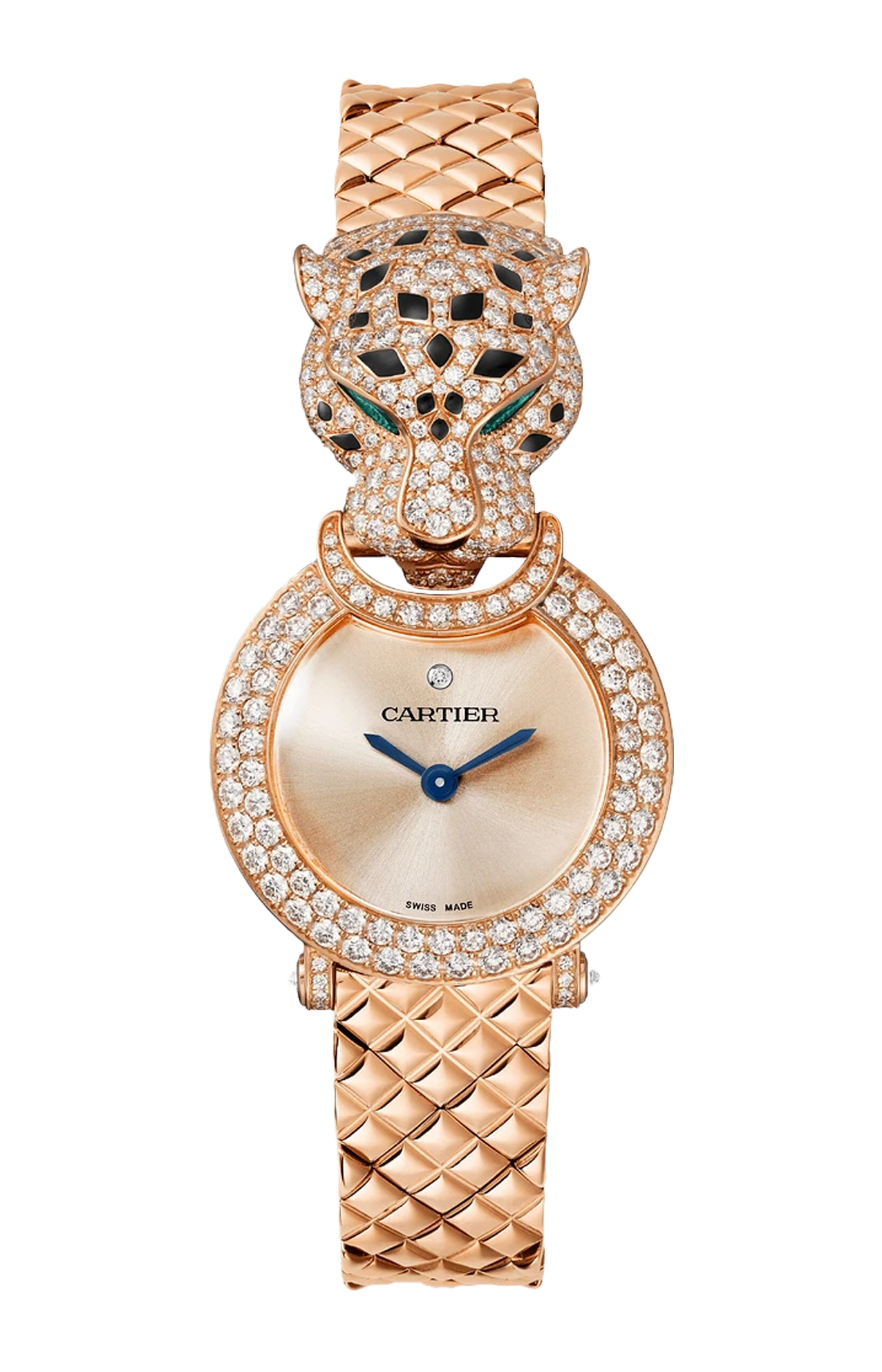 Cartier | LA PANTH&Egrave;RE DE CARTIER, ORO ROSA, DIAMANTI, SMERALDO, QUARZO - HPI01730 (1)
