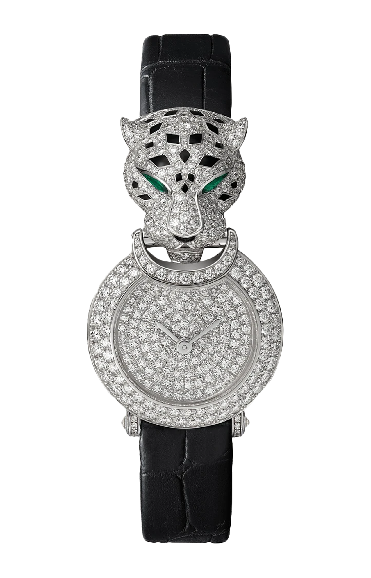 Cartier | LA PANTH&Egrave;RE DE CARTIER, ORO BIANCO, DIAMANTI, SMERALDO, QUARZO - HPI01734 (1)