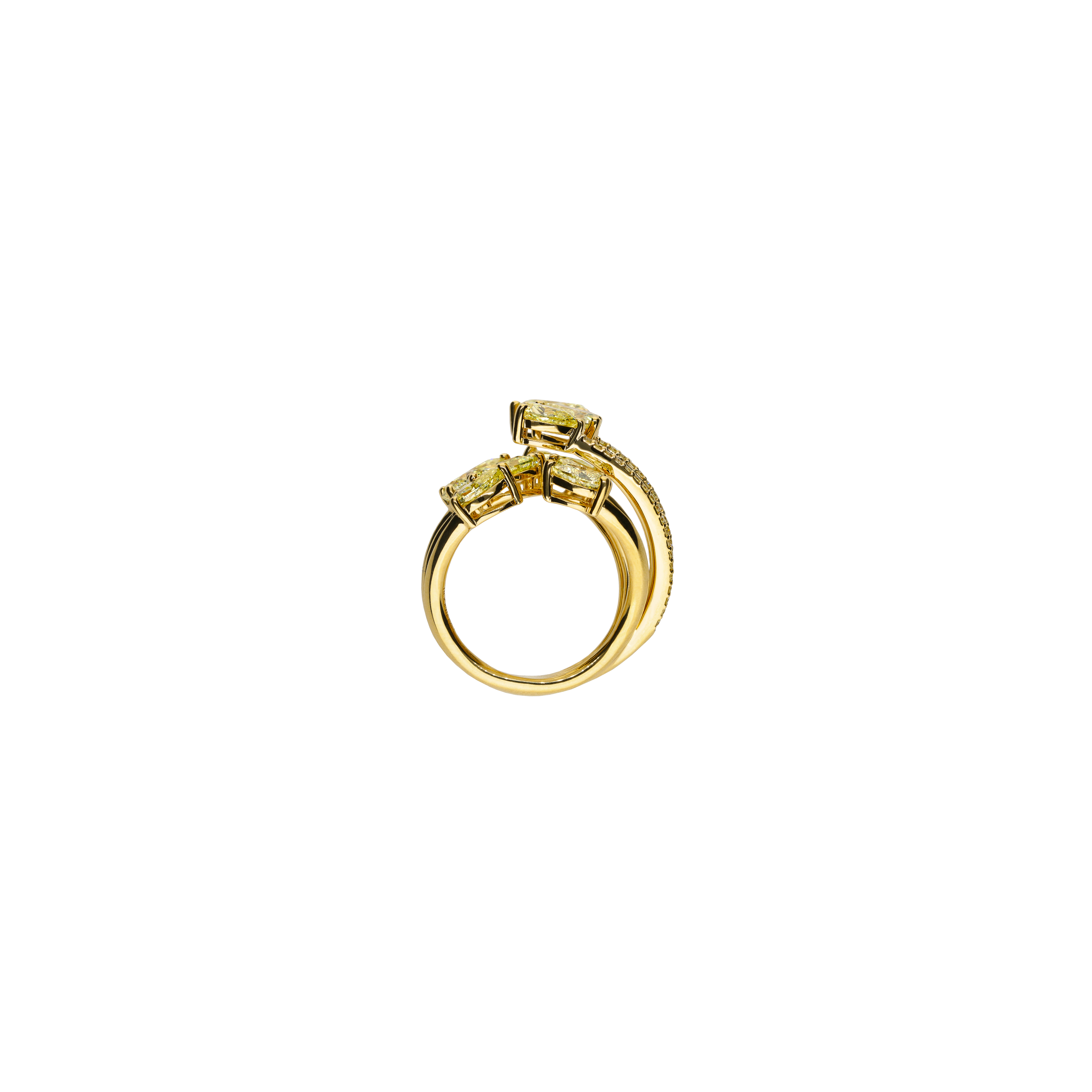Bartorelli Italian Jewels | ANELLO RAMI IN ORO GIALLO CON  DIAMANTI FANCY YELLOW - VRH03157DY (3)