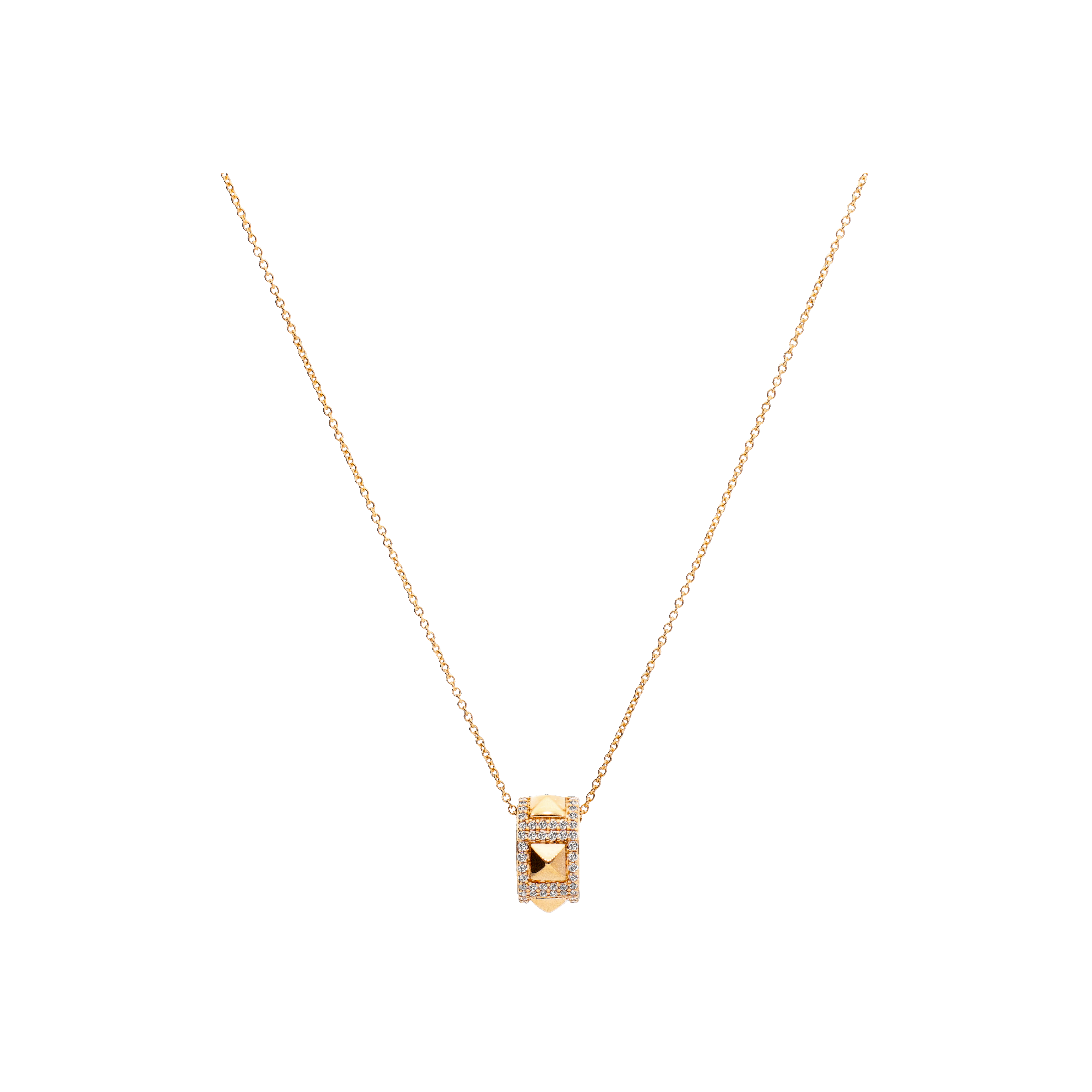 Bartorelli Italian Jewels | GIROCOLLO IN ORO ROSA E PAVE' DI DIAMANTI - VP29442DP (1)