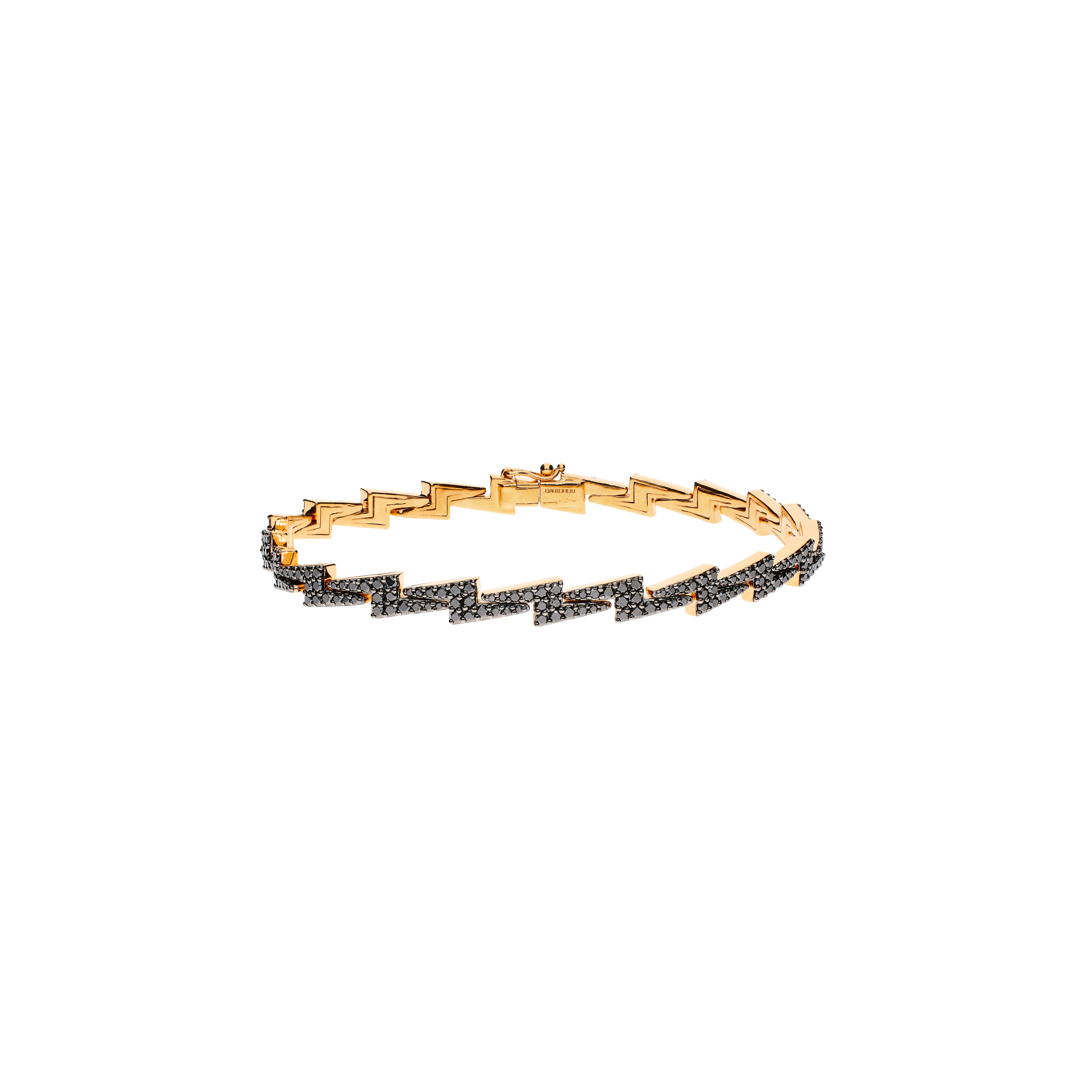 Bartorelli Italian Jewels | BRACCIALE IN ORO ROSA FULL PAVE' DI DIAMANTI NERI - VB29493DKP (1)