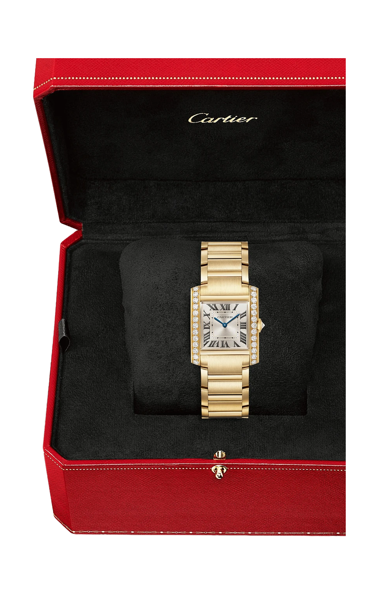 Cartier | TANK FRAN&Ccedil;AISE, MDELLO MEDIO, ORO GIALLO, DIAMANTI, QUARZO - WJTA0061 (3)