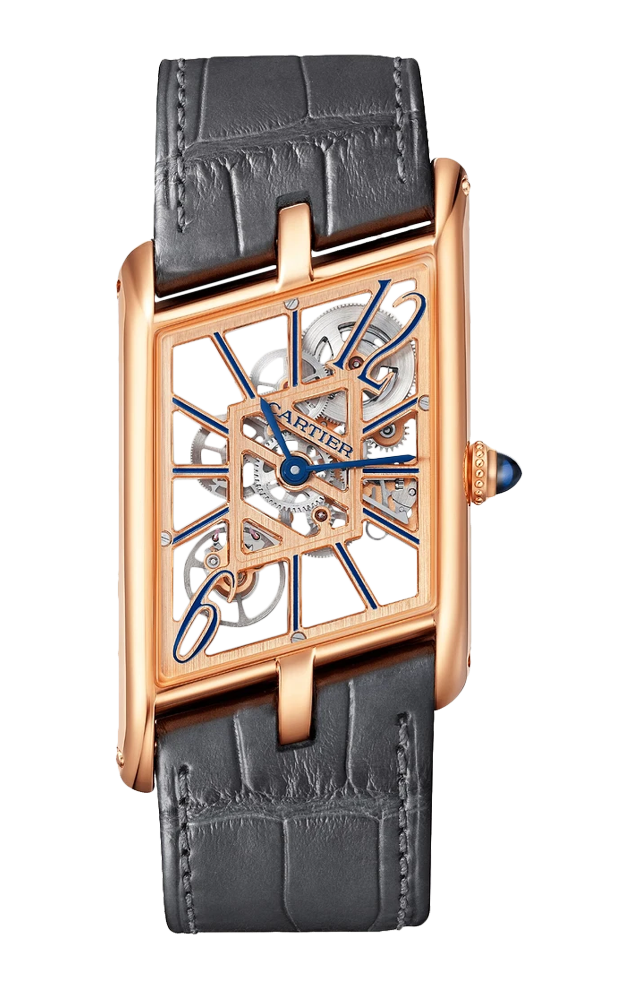 Cartier | TANK ASYM&Eacute;TRIQUE, ORO ROSA,  SCHELETRATO, MANUALE - WHTA0011 (1)