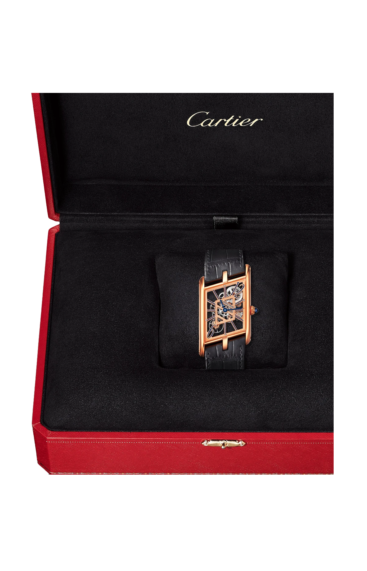 Cartier | TANK ASYM&Eacute;TRIQUE, ORO ROSA,  SCHELETRATO, MANUALE - WHTA0011 (3)