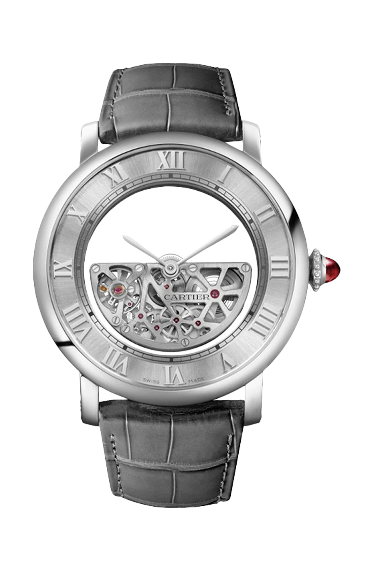 Cartier | ROTONDE DE CARTIER MASSE MYST&Eacute;RIEUSE, 43.5 MM, PLATINO, SCHELETRATO, AUTOMATICO - WHRO0082 (1)