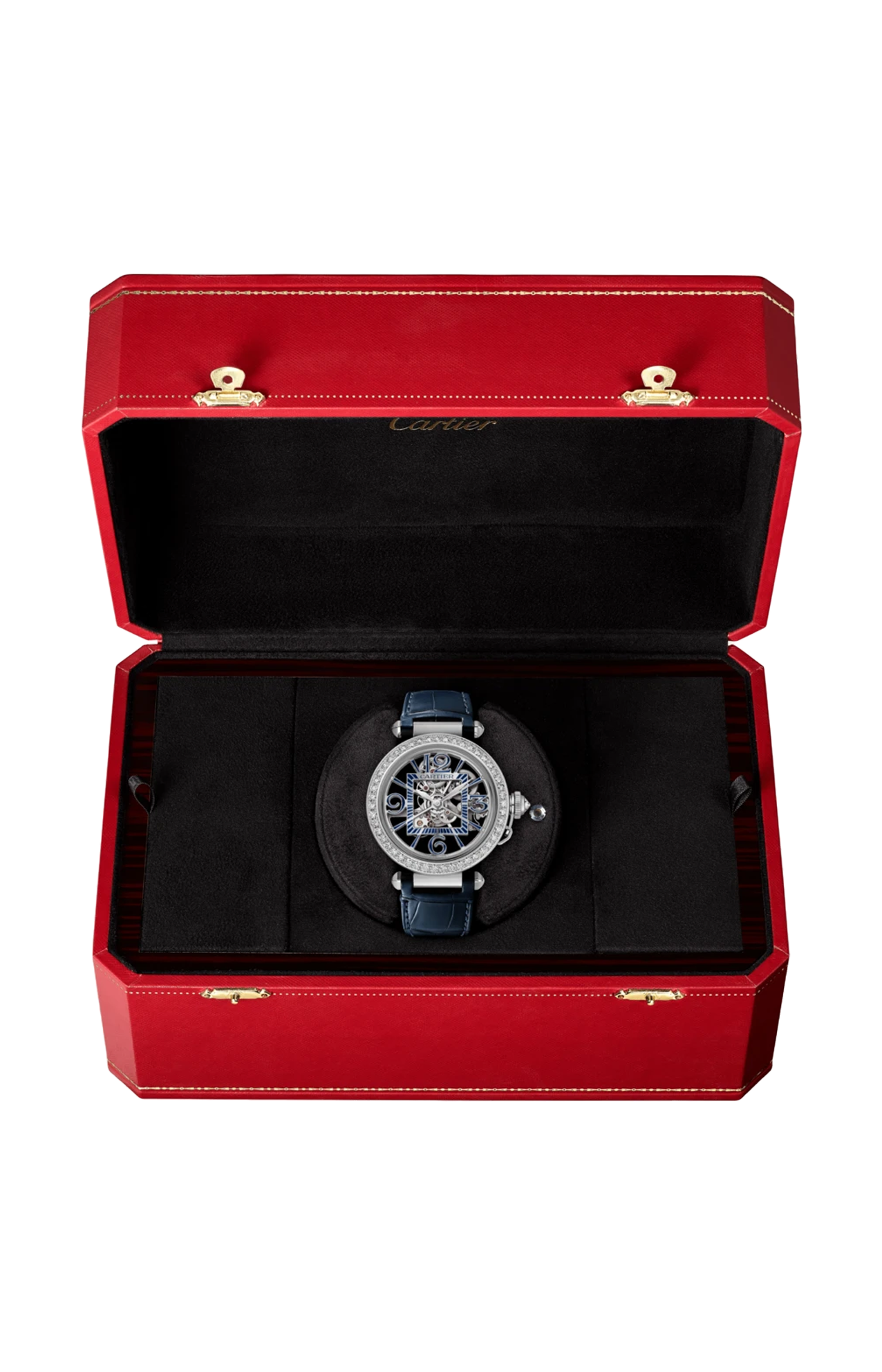 Cartier | PASHA DE CARTIER, 41 MM, ORO BIANCO, DIAMANTI, SCHELETRATO, AUTOMATICO - HPI01483 (2)