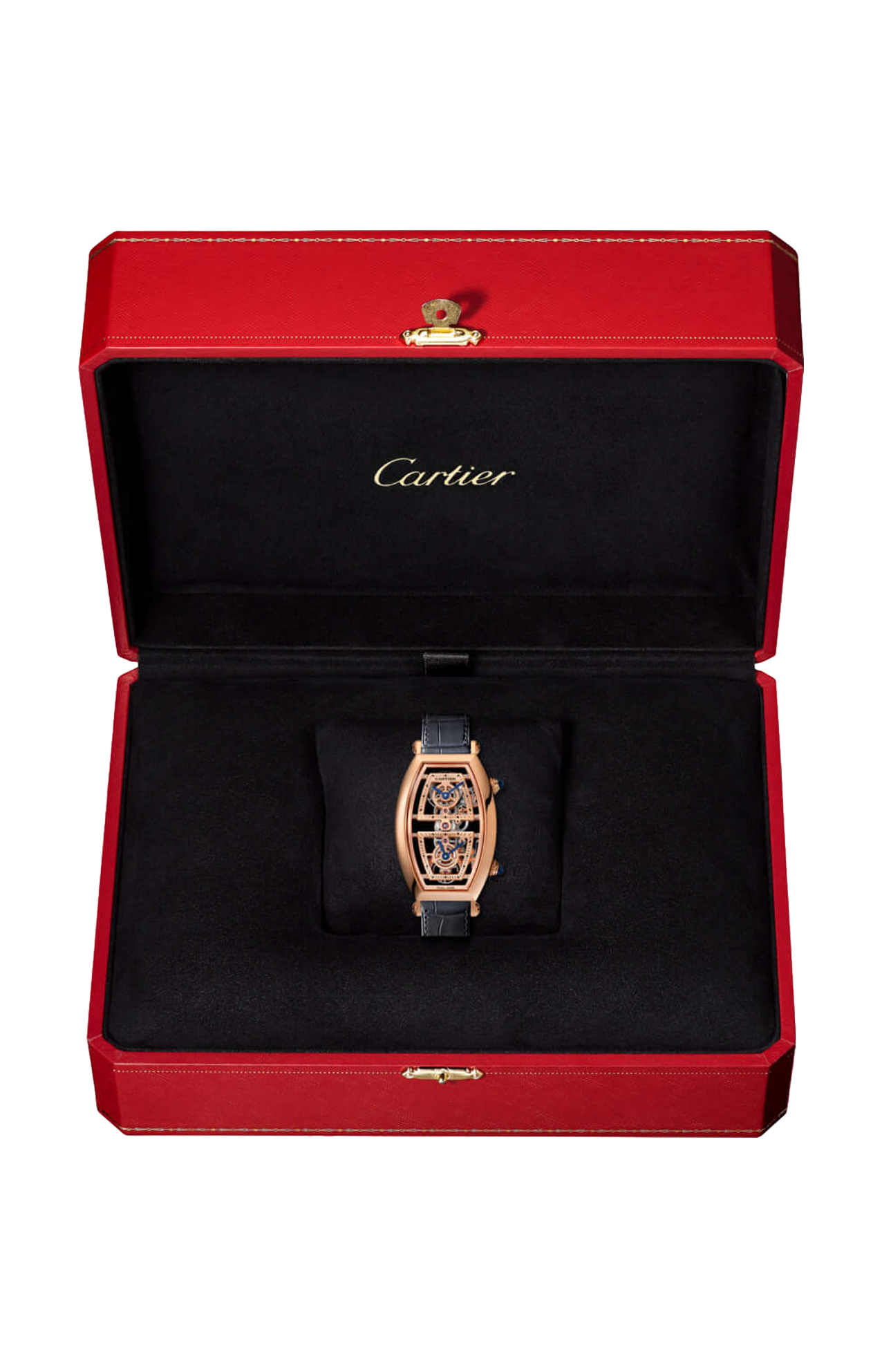 Cartier | TONNEAU SCHELETRATO, MODELLO EXTRA LARGE, ORO ROSA, MANUALE - WHTN0013 (2)