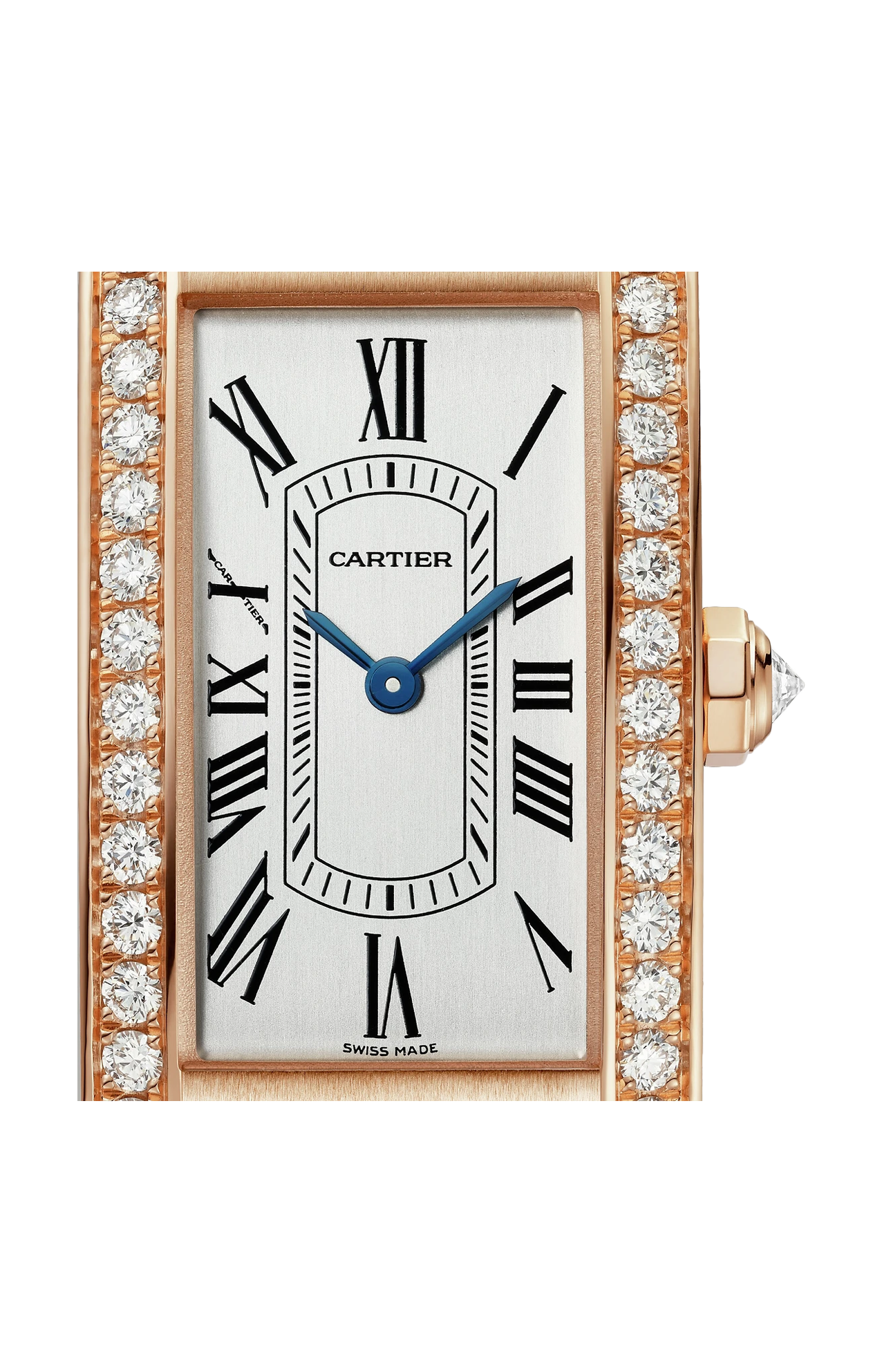 Cartier | TANK AM&Eacute;RICAINE, MODELLO PICCOLO, ORO ROSA, DIAMANTI, QUARZO - WJTA0056 (2)