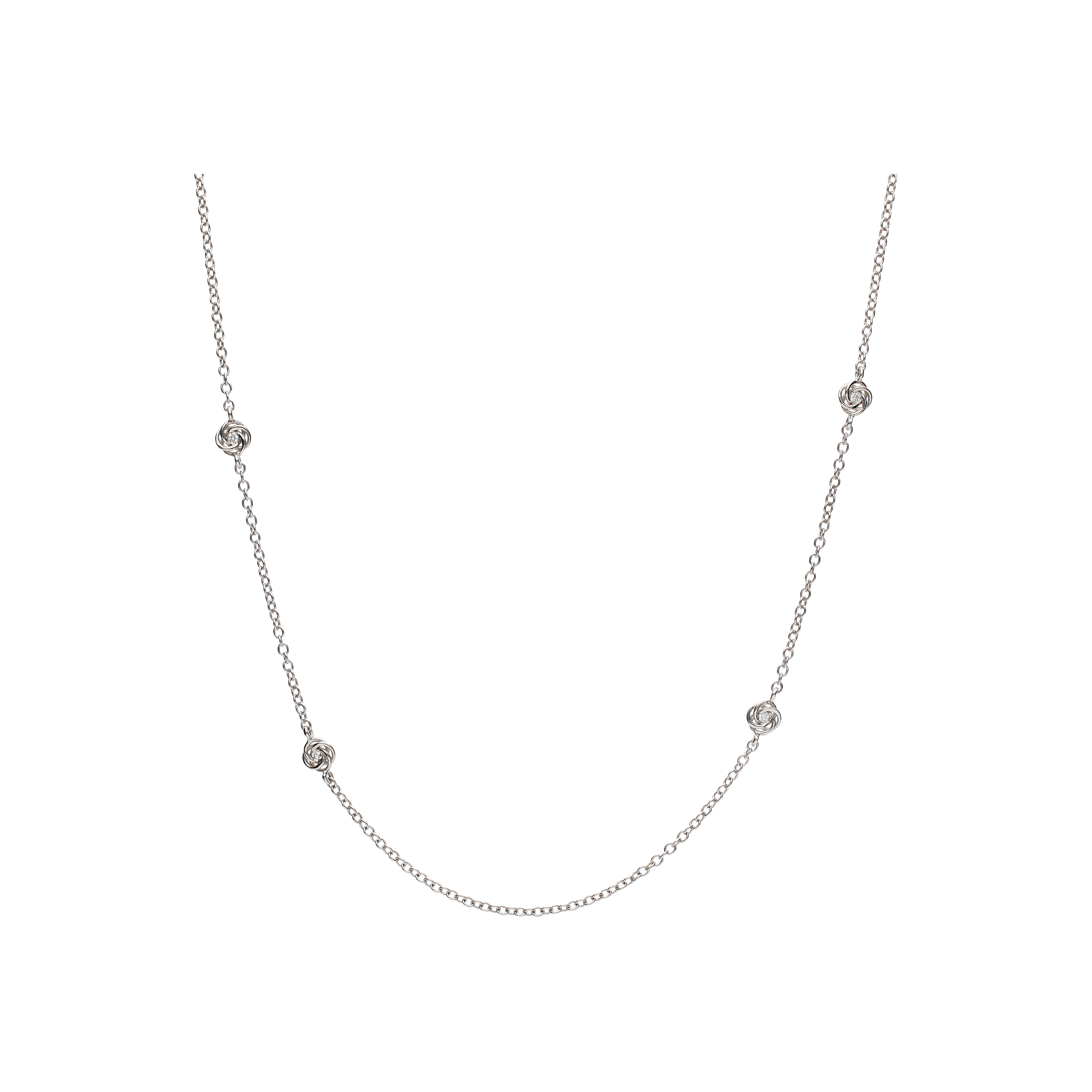 Bartorelli Italian Jewels | CATENA IN ORO BIANCO E DIAMANTI - BACO0052 (1)