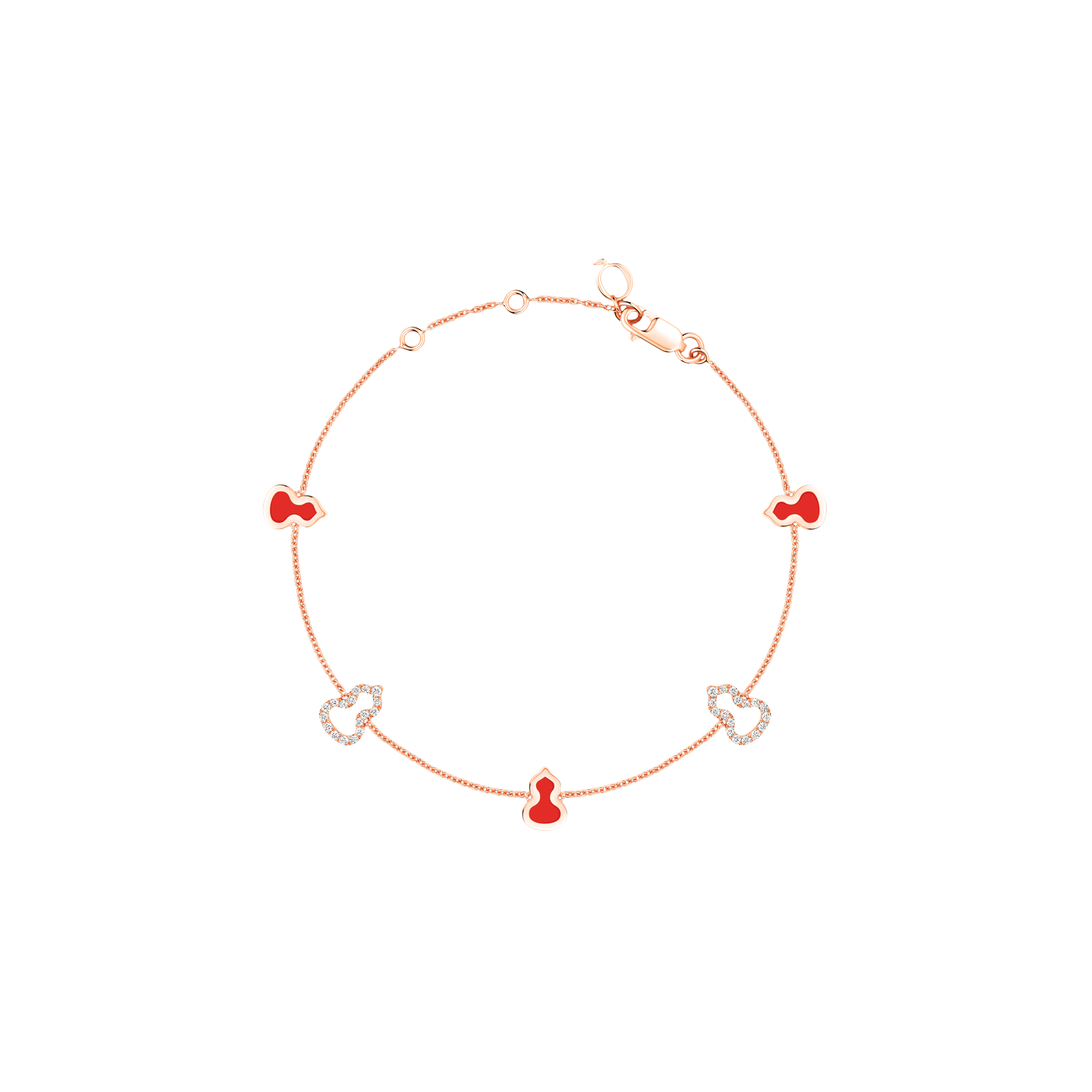 Qeelin | BRACCIALE SATOIR IN ORO ROSA CON DIAMANTI E SMALTO - WUB07ANRGRE (1)