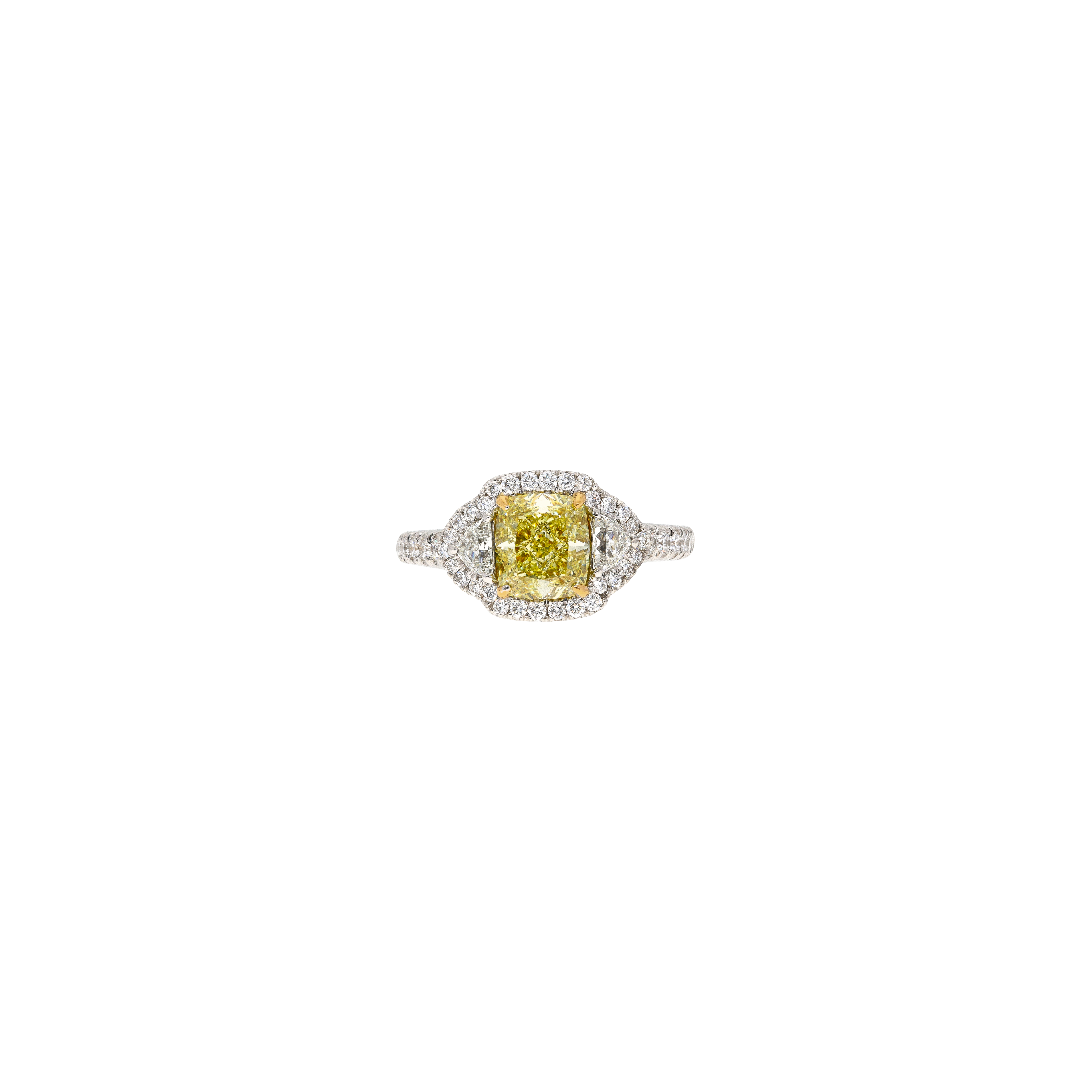 Bartorelli Italian Jewels | ANELLO SOLITARIO IN ORO BIANCO CON DIAMANTE FANCY YELLOW - 000-3915NS (2)