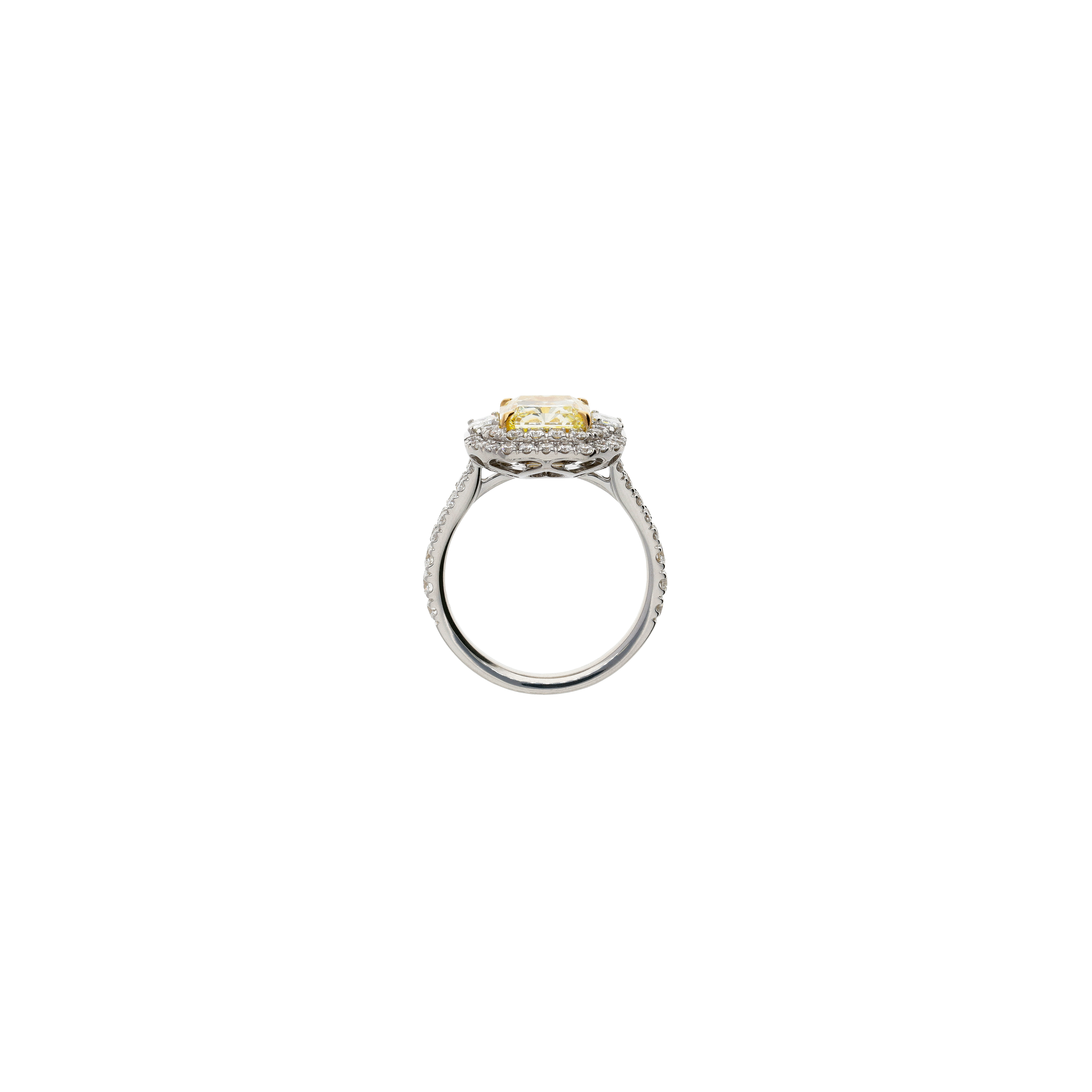 Bartorelli Italian Jewels | ANELLO IN ORO BIANCO CON DIAMANTE FANCY YELLOW CERTIFICATO GIA E DIAMANTI BIANCHI - 000-4982NS (3)