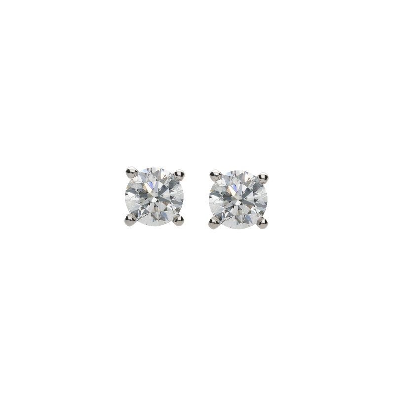 Bartorelli Italian Jewels | ORECCHINI PUNTO LUCE IN ORO BIANCO E DIAMANTI - BAOR24 (1)