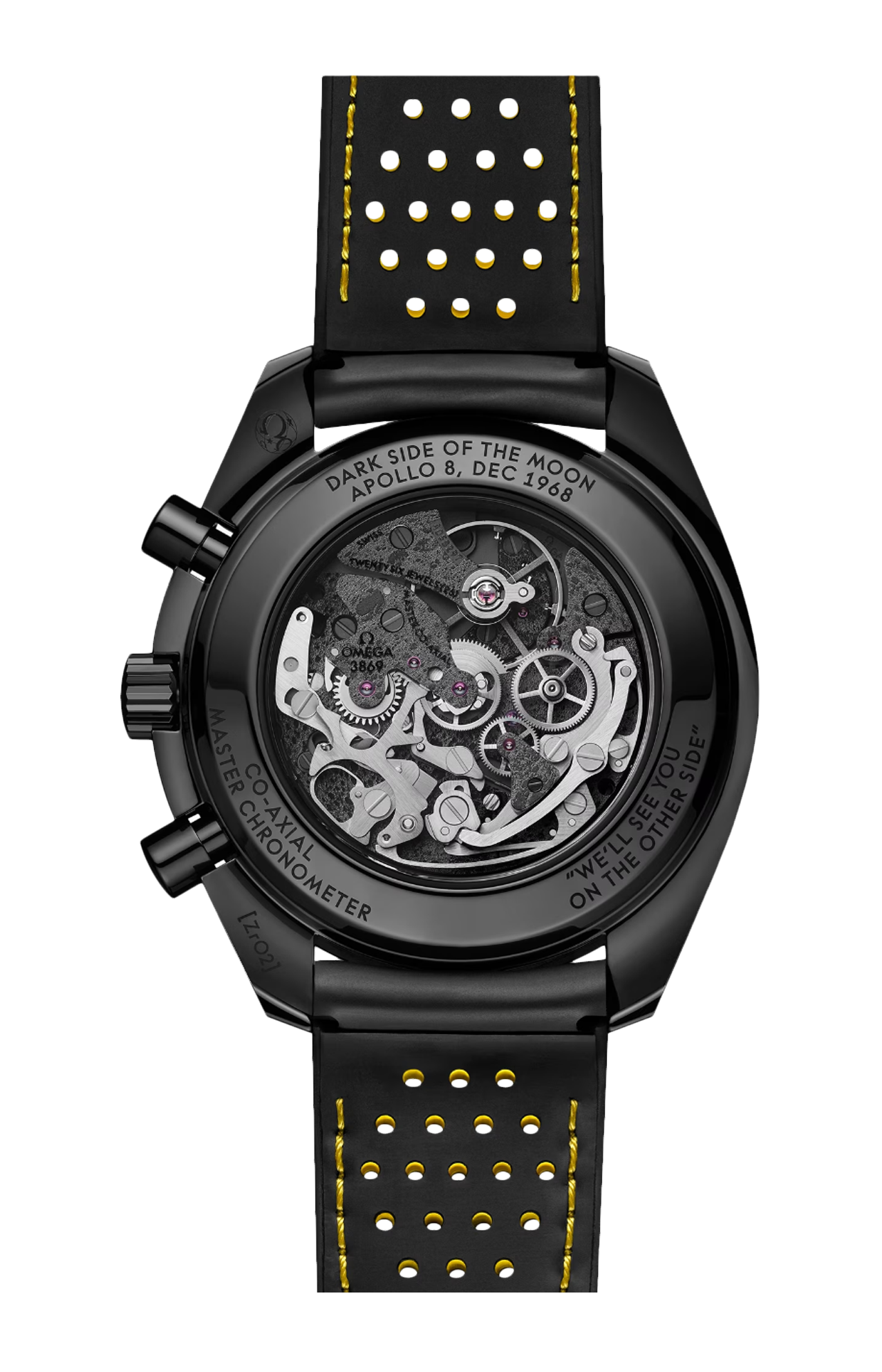 Omega | SPEEDMASTER DARK SIDE OF THE MOON 44,25 MM, CERAMICA NERA SU CAUCCI&Ugrave; - 310.92.44.50.01.001 (2)