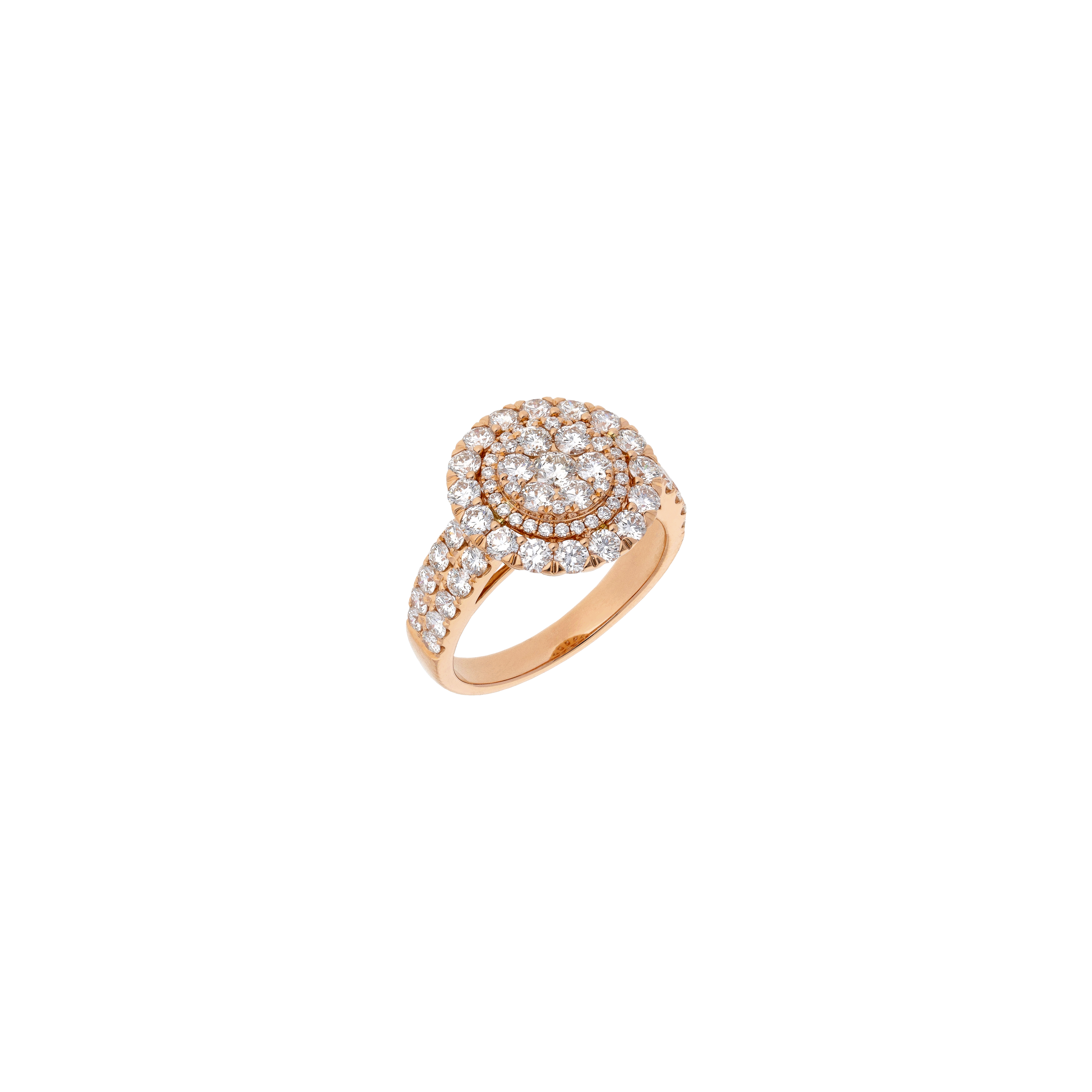 Bartorelli Italian Jewels | ANELLO ORO ROSA PAVE' DI DIAMANTI BIANCHI - 1AN0271595/2 (1)
