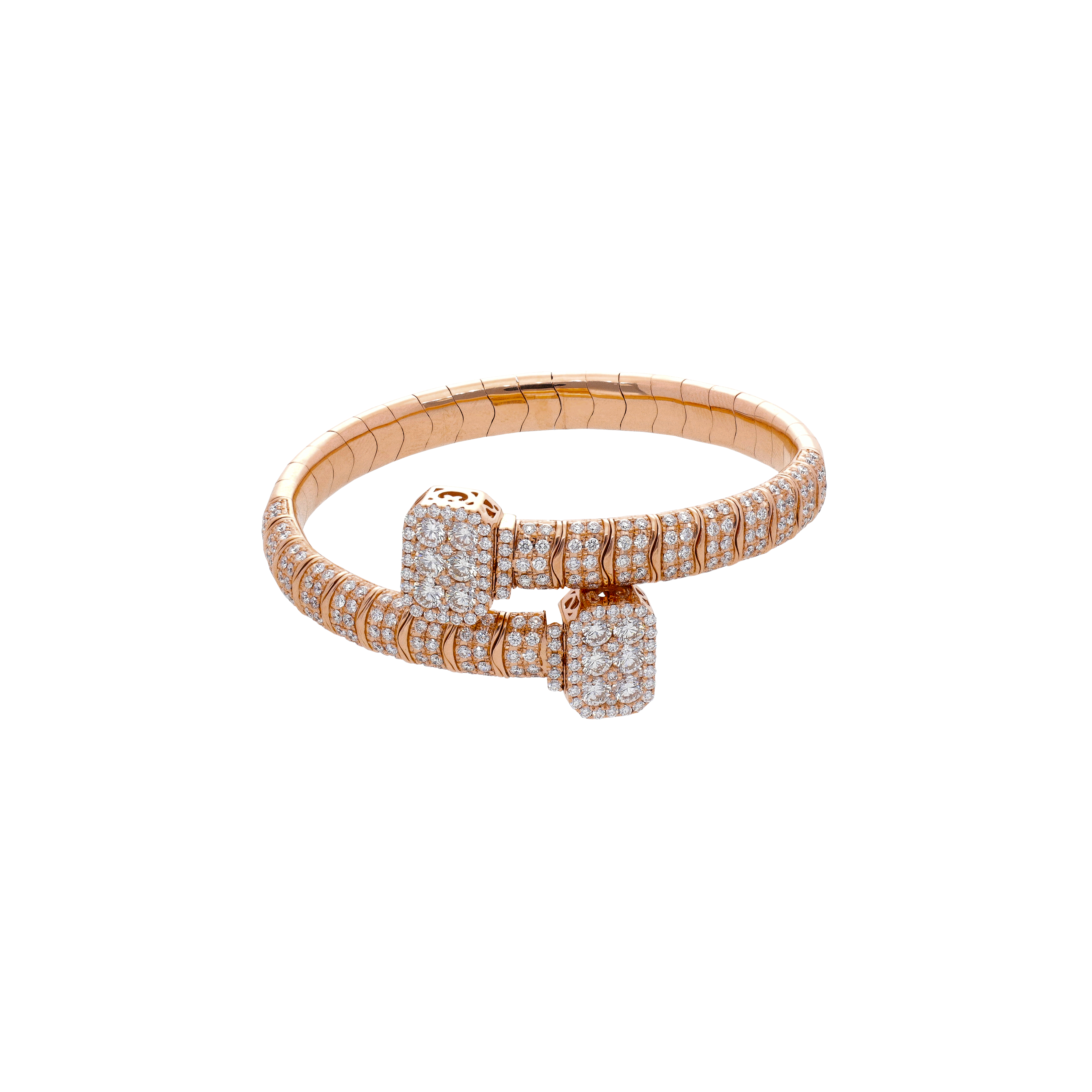 Bartorelli Italian Jewels | BRACCIALE SEMI RIGIDO IN ORO ROSAE DIAMANTI - 1PU0032284/1/1 (1)