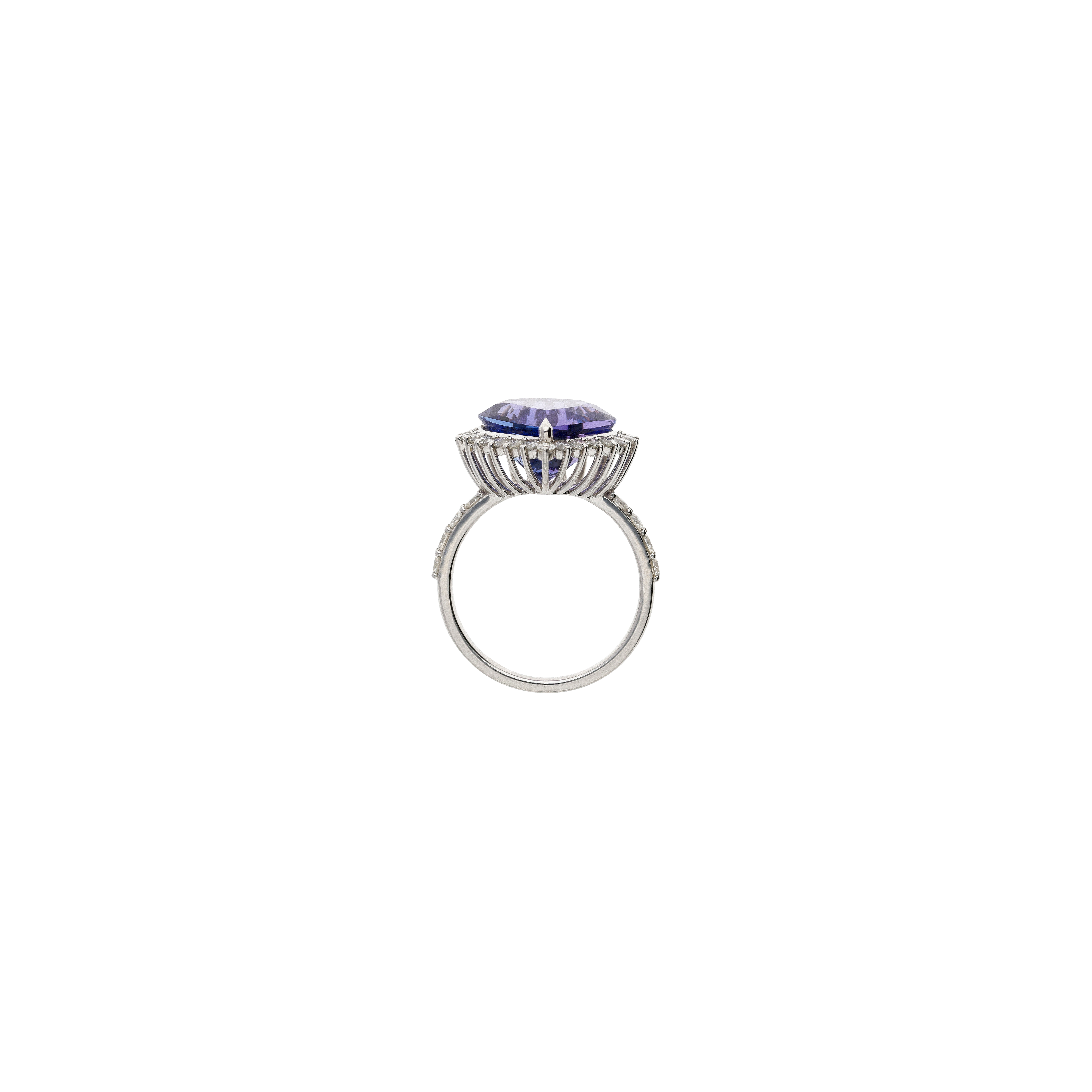 Bartorelli Italian Jewels | ANELLO CUORE IN ORO BIANCO CON TANZANITE E DIAMANTI - BAAN234 (3)