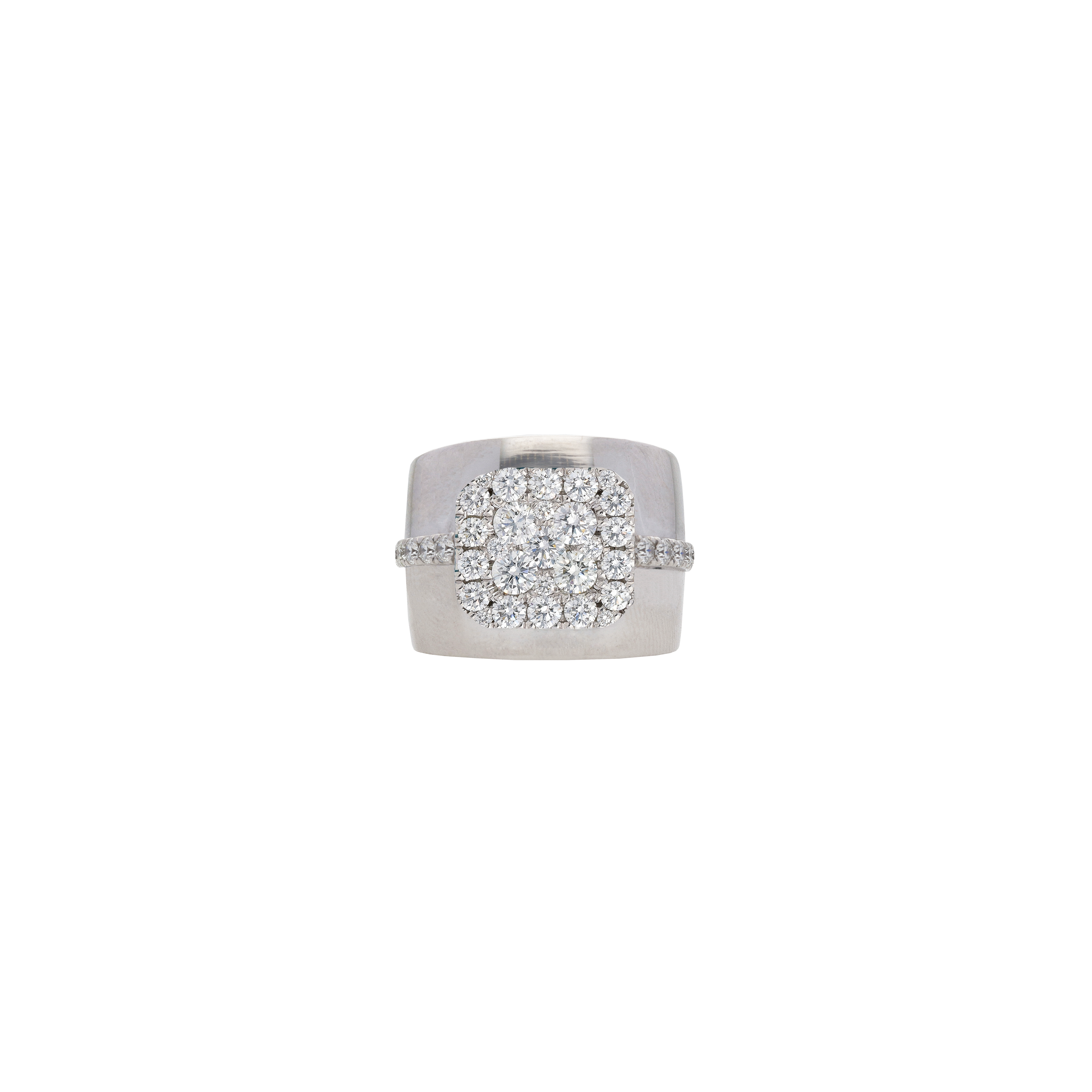 Bartorelli Italian Jewels | ANELLO A FASCIA ALTA IN ORO BIANCO E DIAMANTI - 1AN0032345/2 (2)