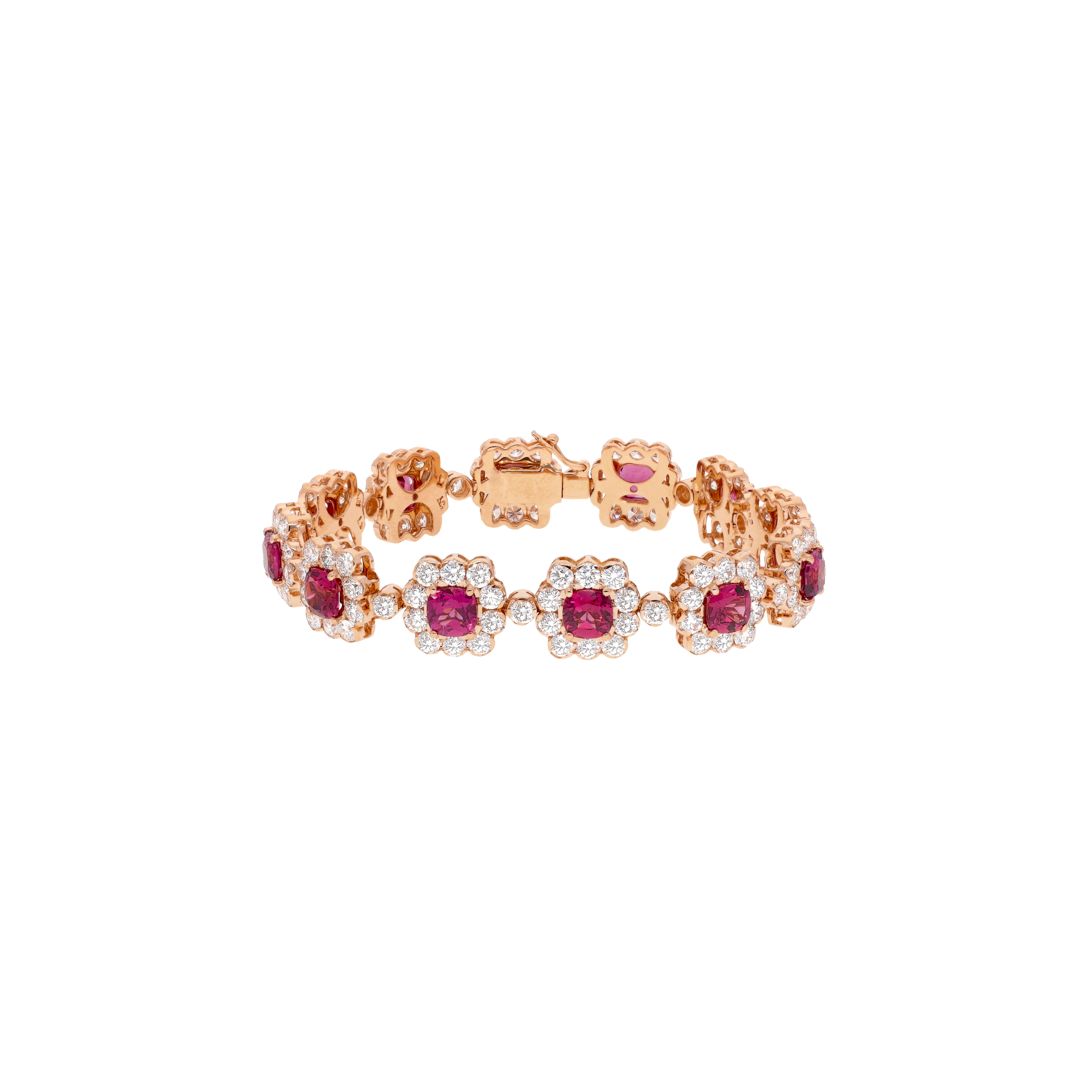 Bartorelli Italian Jewels | BRACCIALE IN ORO ROSA CON RODOLITI E DIAMANTI - 1PU0032278/1 (1)