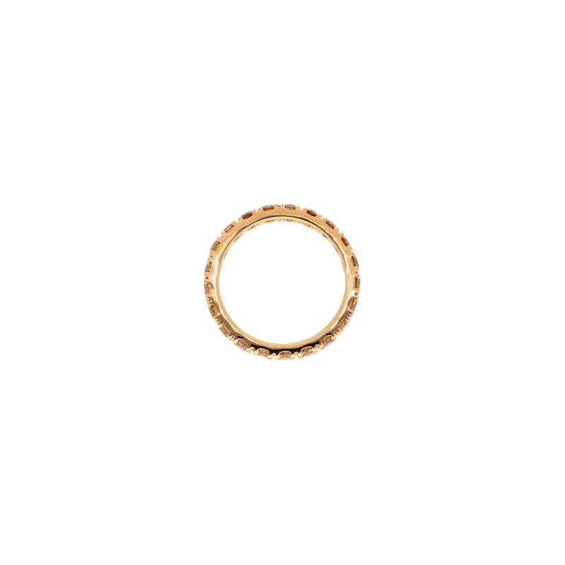 Bartorelli Italian Jewels | ANELLO VERETTA A GIRO INTERO IN ORO ROSA CON DIAMANTI BROWN - 093-R8 (2)