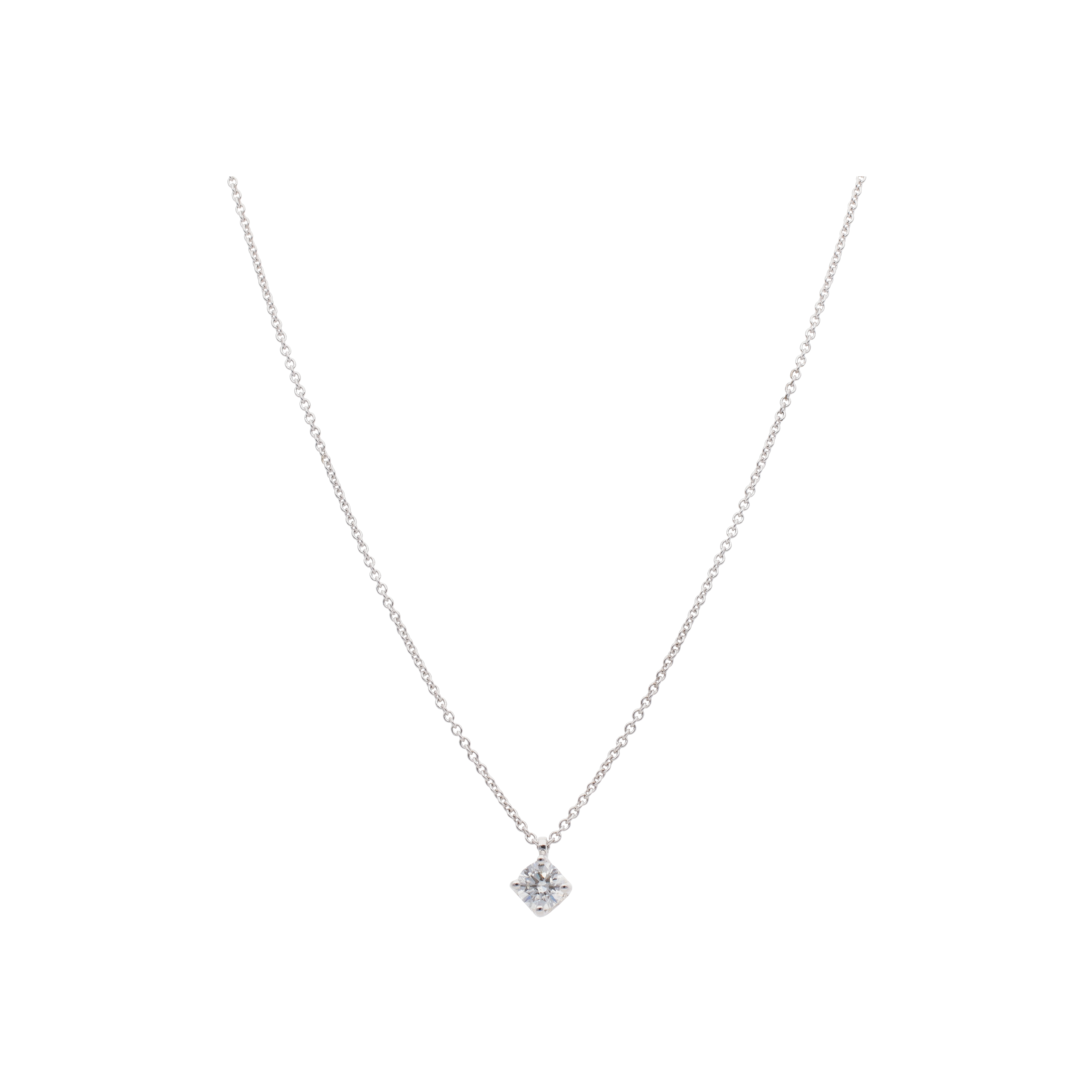 Bartorelli Italian Jewels | COLLANA IN ORO BIANCO E DIAMANTE BIANCO CERTIFICATO GIA - 318-2595-C-520 (1)