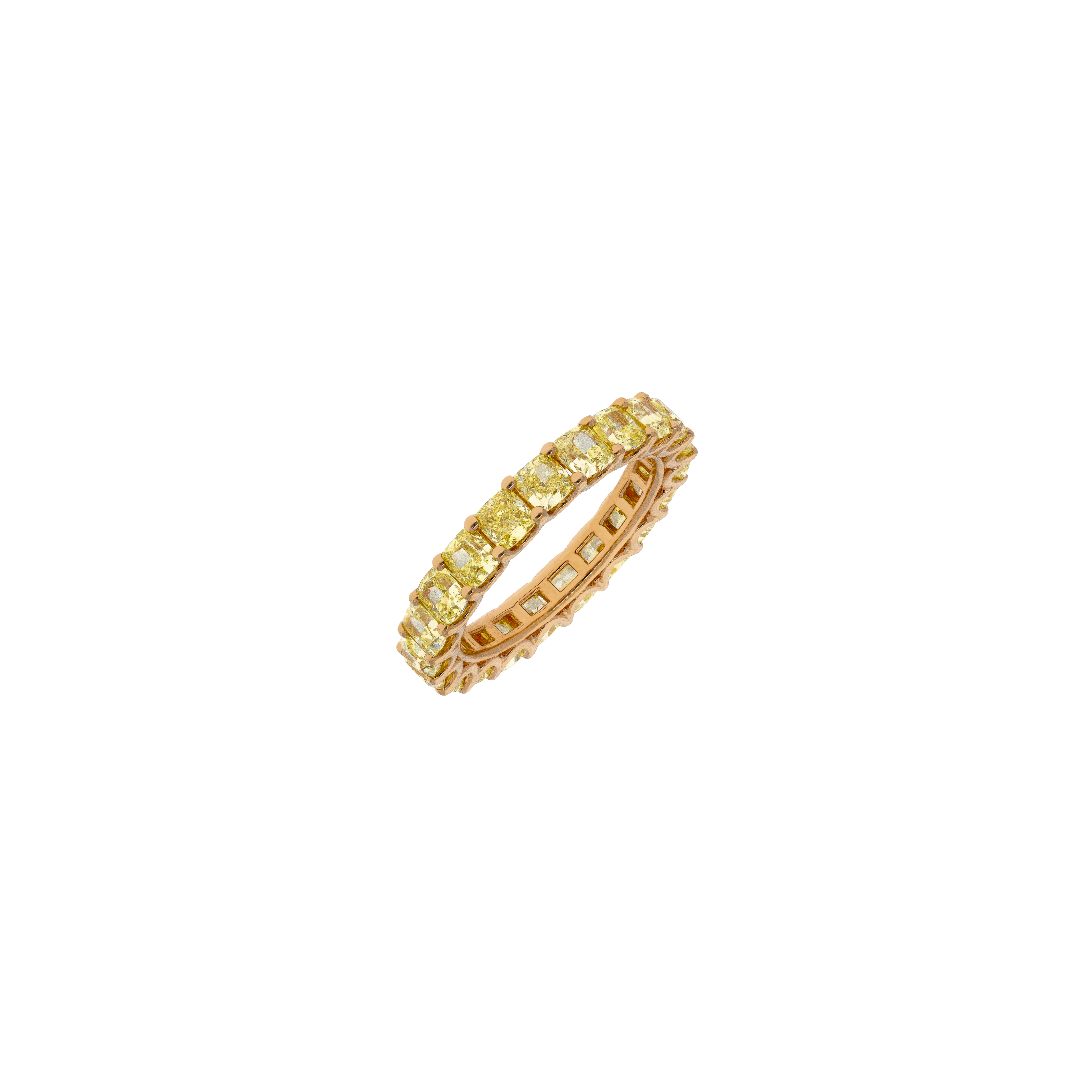 Bartorelli Italian Jewels | ANELLO VERETTA IN ORO ROSA CON DIAMANTI FANCY YELLOW - 369-4888 (1)