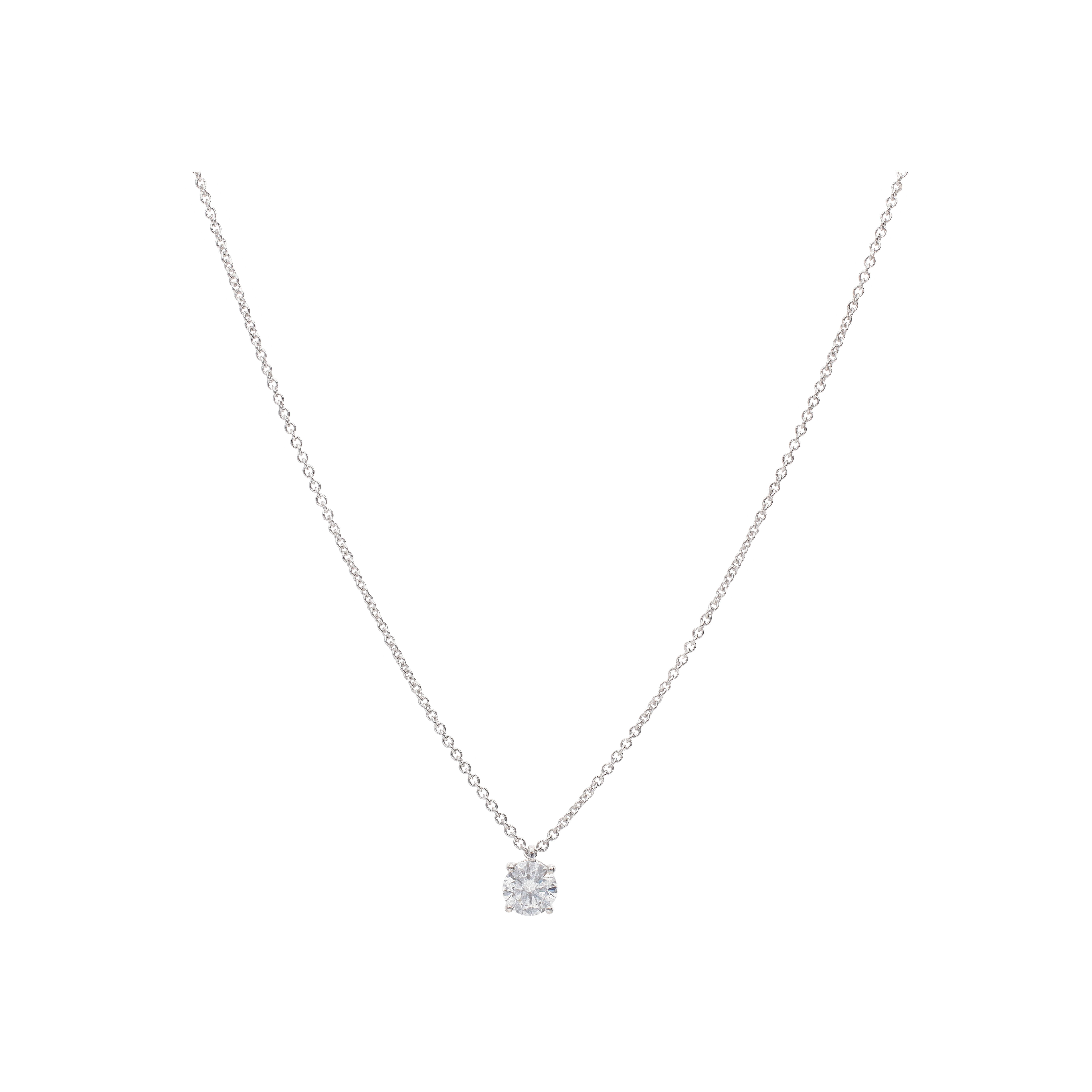 Bartorelli Italian Jewels | COLLANA IN ORO BIANCO E DIAMANTE BIANCO CERTIFICATO GIA - 065-3020 (1)