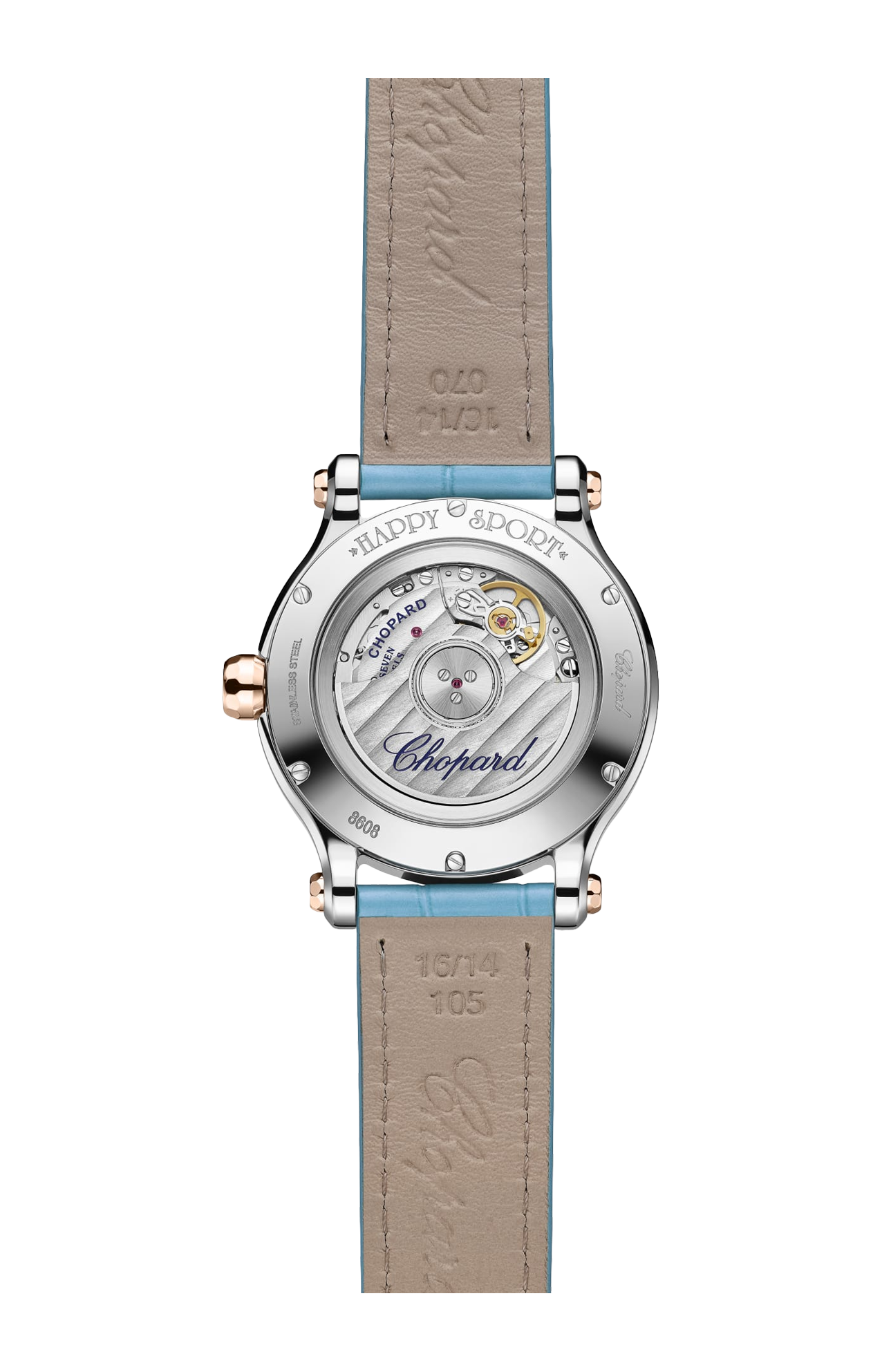 Chopard | HAPPY SPORT, 33 MM AUTOMATICO, ORO ROSA ETICO, LUCENT STEEL&trade;, DIAMANTI - 278608 (2)