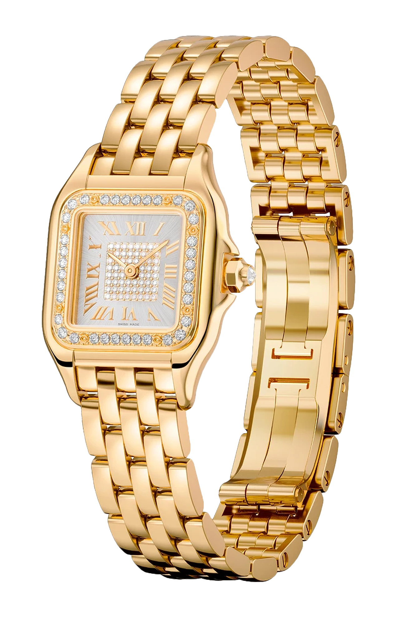 Cartier | PANTH&Egrave;RE DE CARTIER MODELLO PICCOLO, ORO GIALLO, DIAMANTI, QUARZO - WJPN0094 (2)