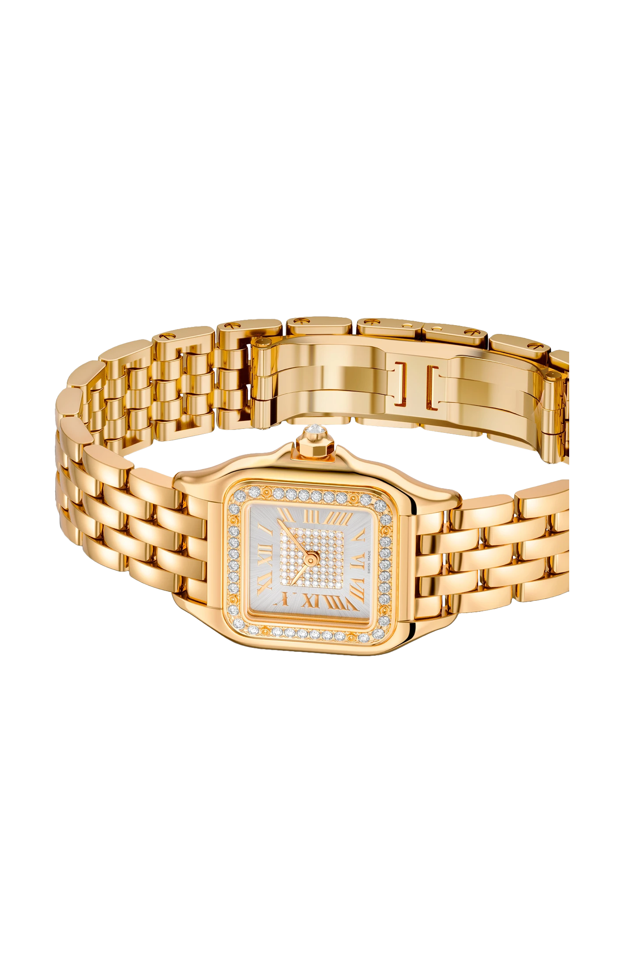Cartier | PANTH&Egrave;RE DE CARTIER MODELLO PICCOLO, ORO GIALLO, DIAMANTI, QUARZO - WJPN0094 (6)