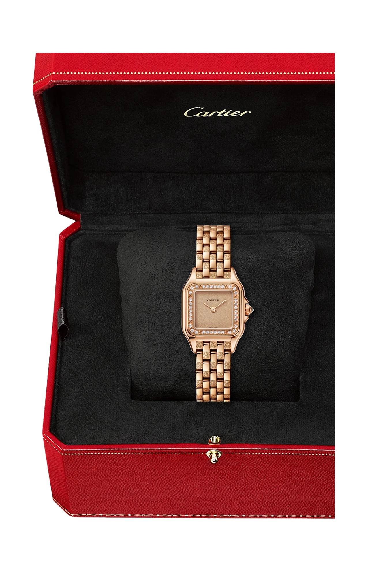 Cartier | PANTH&Egrave;RE DE CARTIER MODELLO PICCOLO, ORO ROSA, DIAMANTI, QUARZO - WJPN0058 (3)
