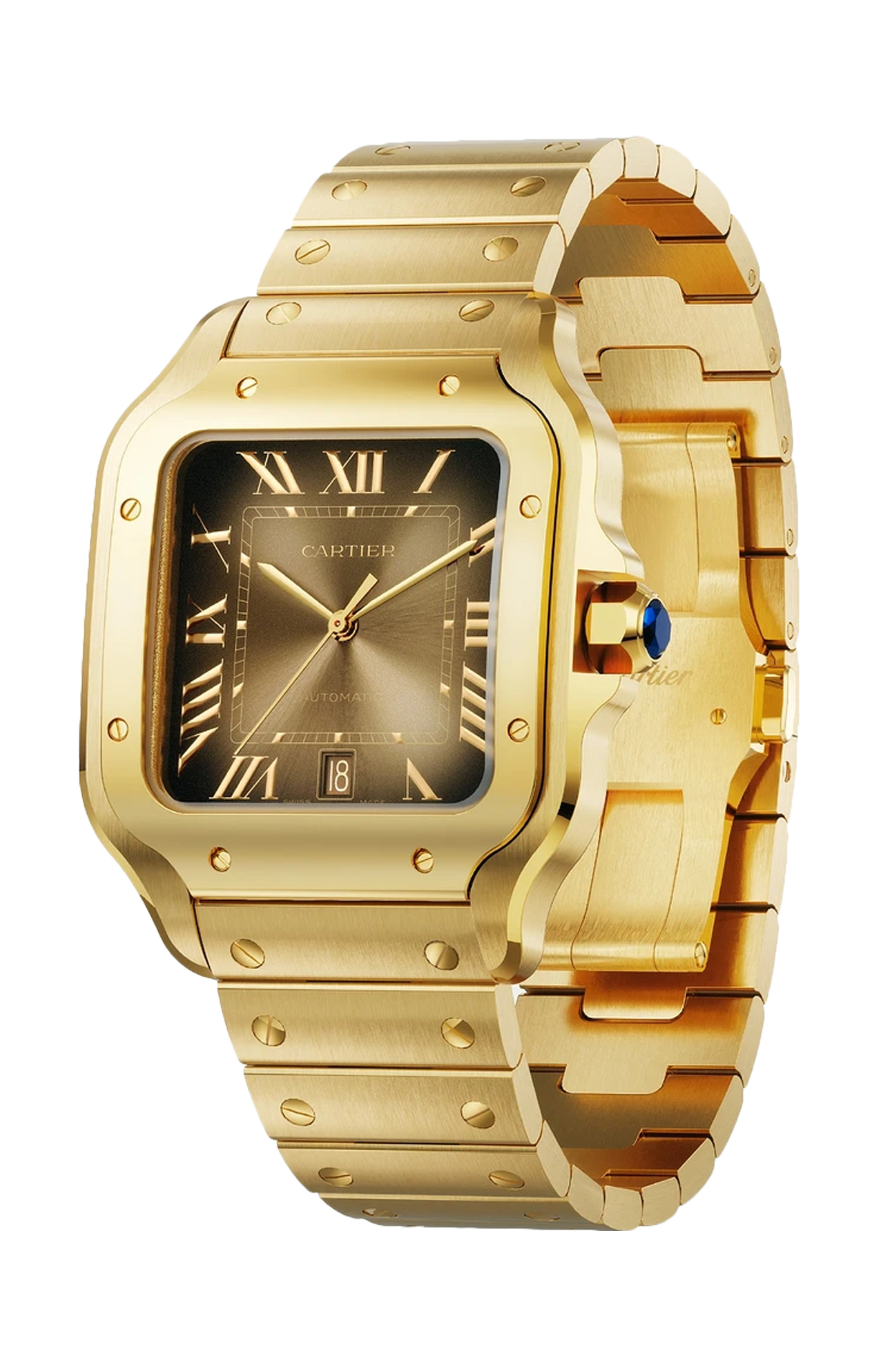 Cartier | SANTOS DE CARTIER, MODELLO GRANDE, ORO GIALLO, AUTOMATICO - WGSA0095 (2)