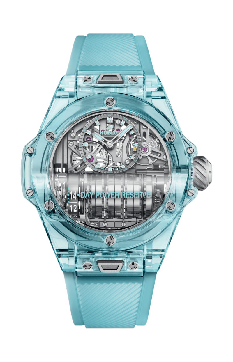 Hublot | BIG BANG MP-11 POWER RESERVE 14 DAYS WATER BLUE SAPPHIRE 45 MM - LIMITED EDITION - 911.JL.0129.RX (1)