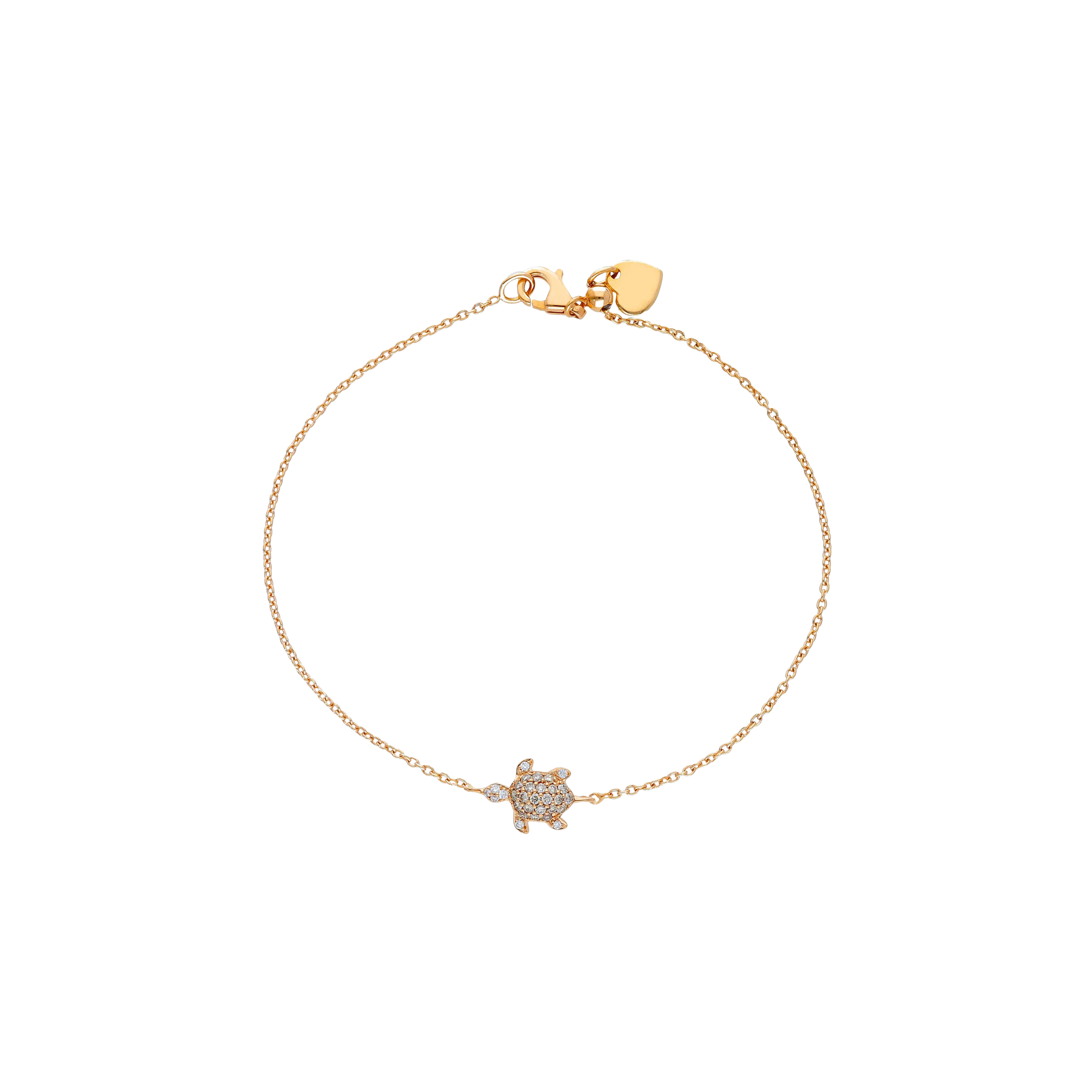 Bartorelli Italian Jewels | BRACCIALE IN ORO ROSA CON TARTARUGA IN PAV&Eacute; DI DIAMANTI BROWN - 249304 (1)