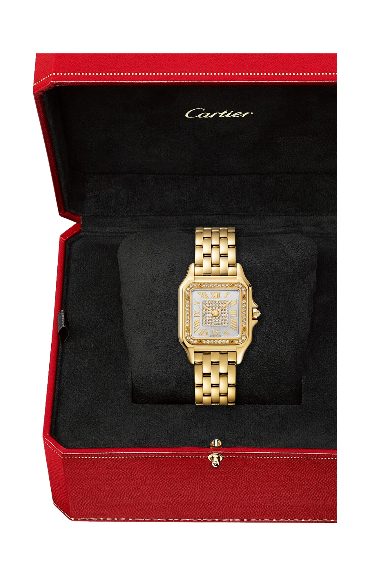 Cartier | PANTH&Egrave;RE DE CARTIER, MODELLO MEDIO, ORO GIALLO, DIAMANTI, QUARZO - WJPN0093 (6)