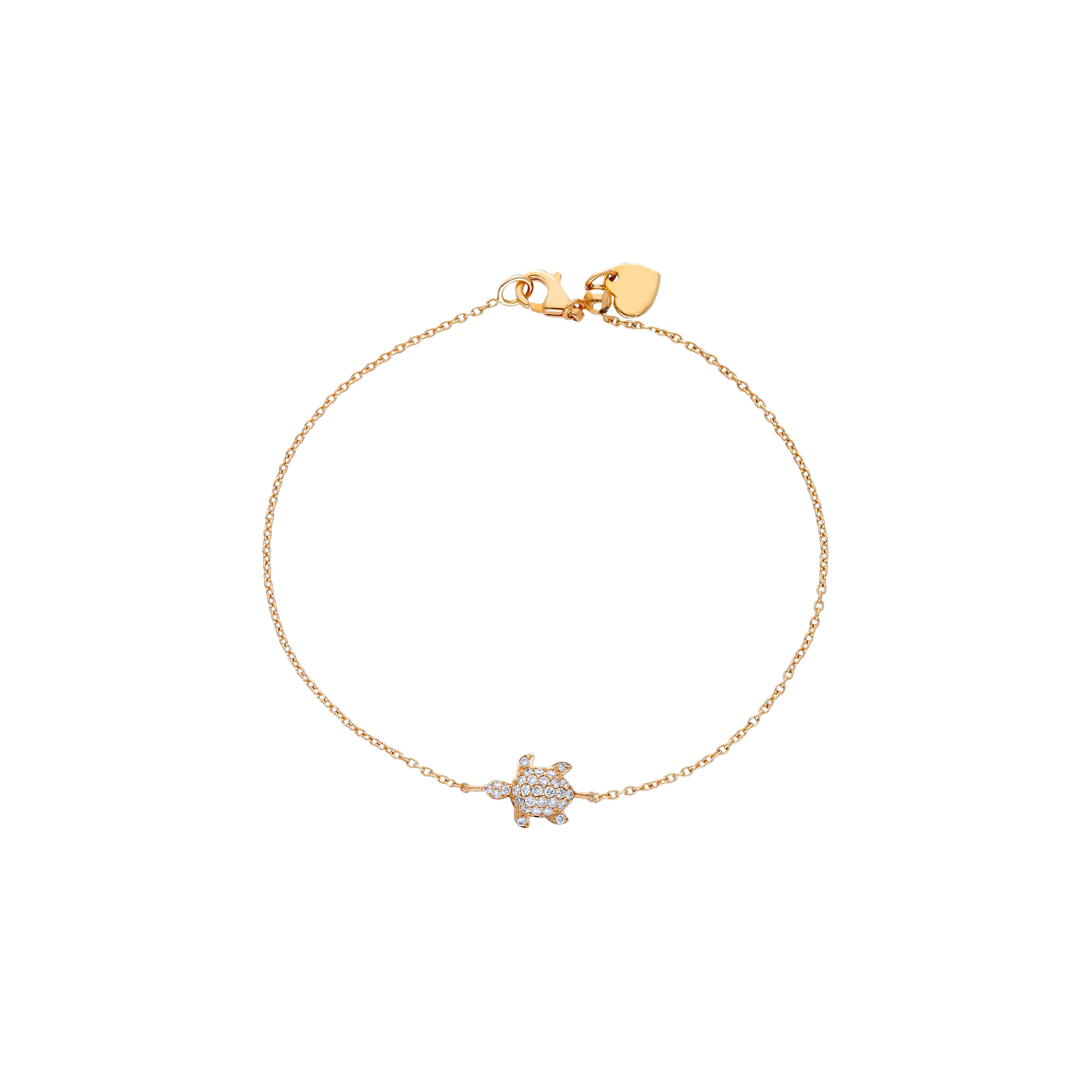 Bartorelli Italian Jewels | BRACCIALE IN ORO ROSA CON TARTARUGA IN PAV&Eacute; DI DIAMANTI - 249303 (1)