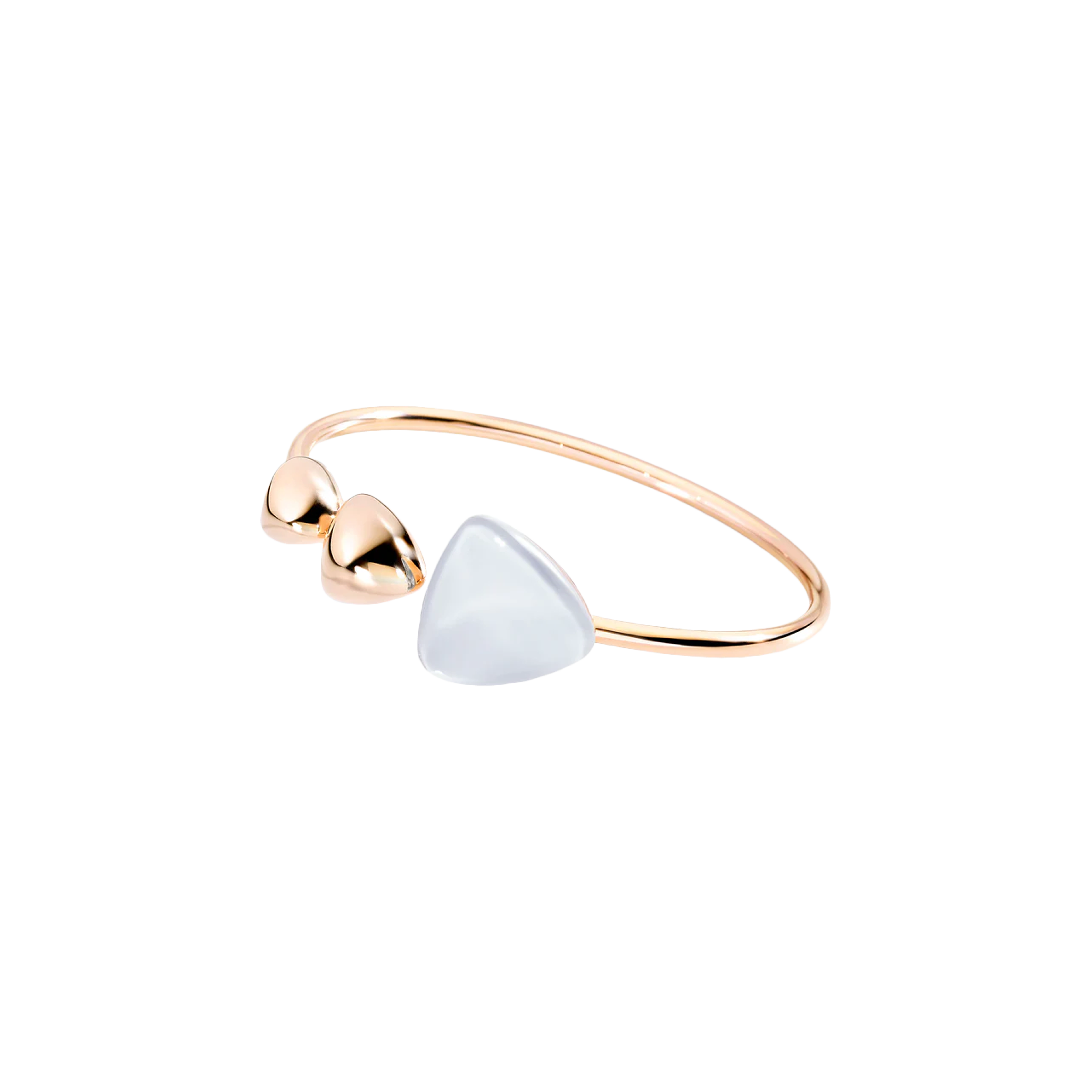 Vhernier | BRACCIALE FRECCIA IN ORO ROSA CON MADREPERLA BIANCA E CRISTALLO DI ROCCA - 0N1601BR260 (2)