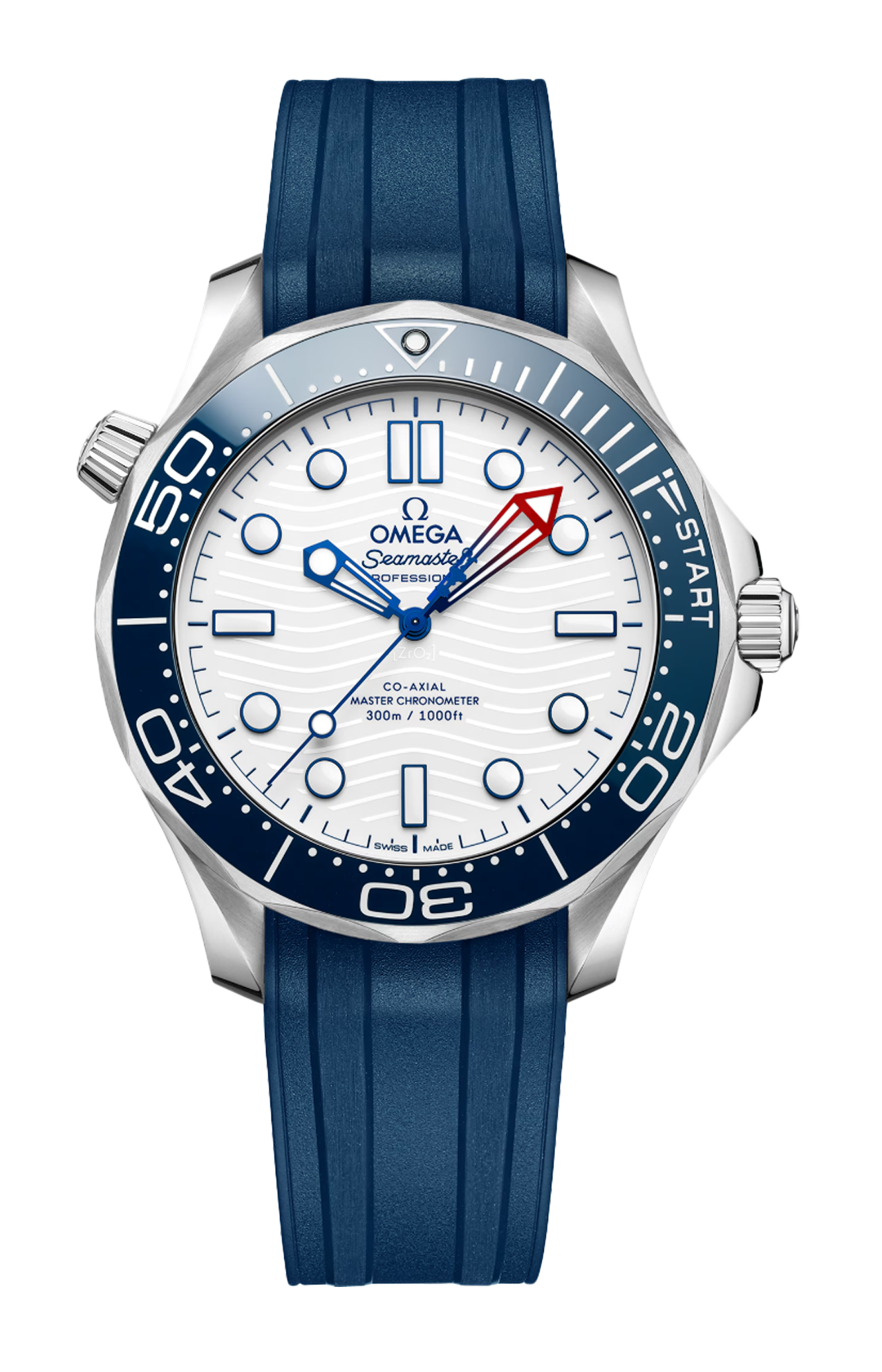 Omega | SEAMASTER DIVER 300M 42 MM, ACCIAIO SU CAUCCI&Ugrave; - 210.32.42.20.04.002 (1)