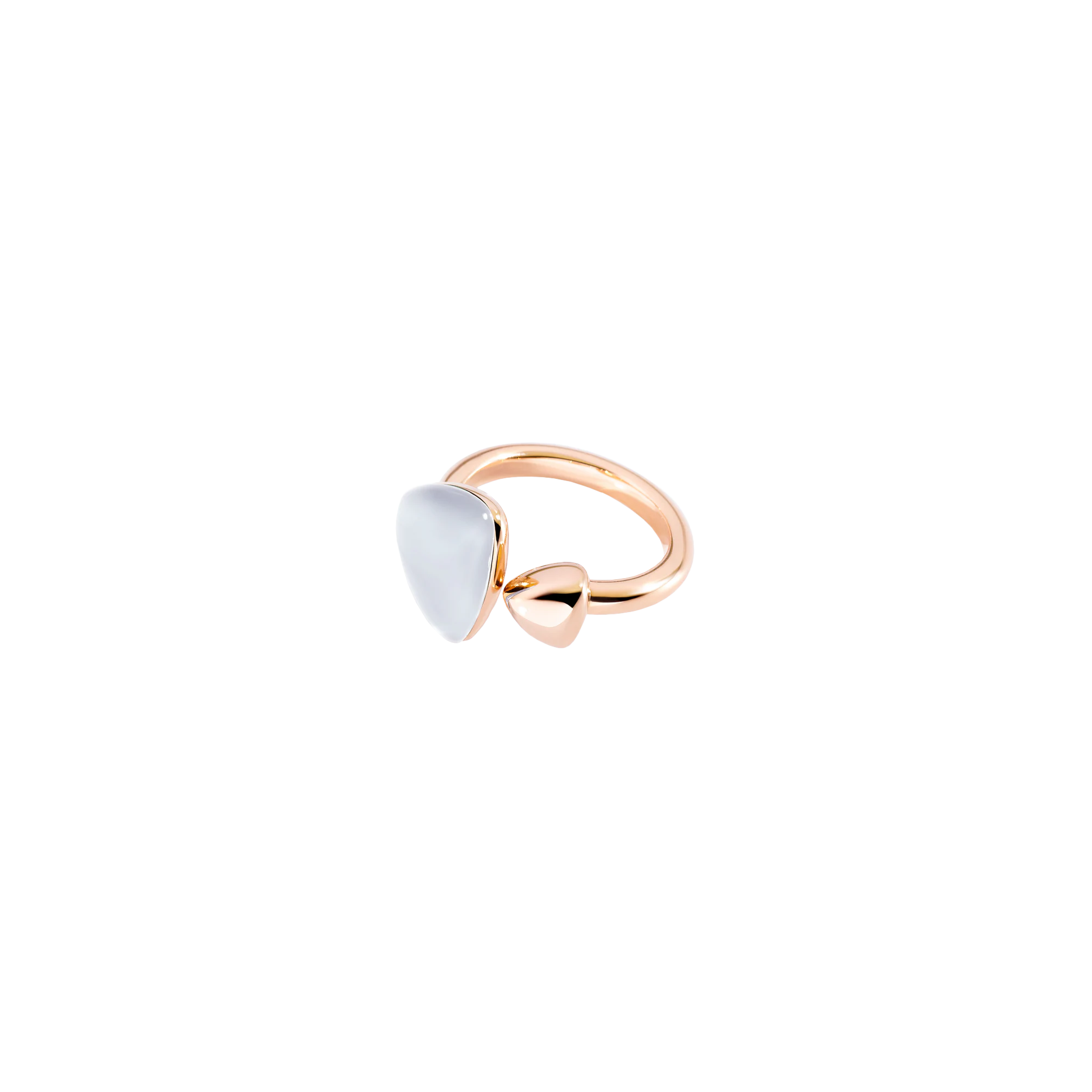 Vhernier | ANELLO FRECCIA IN ORO ROSA, MADREPERLA BIANCA E CRISTALLO DI ROCCA - 0N1601A0250 (2)