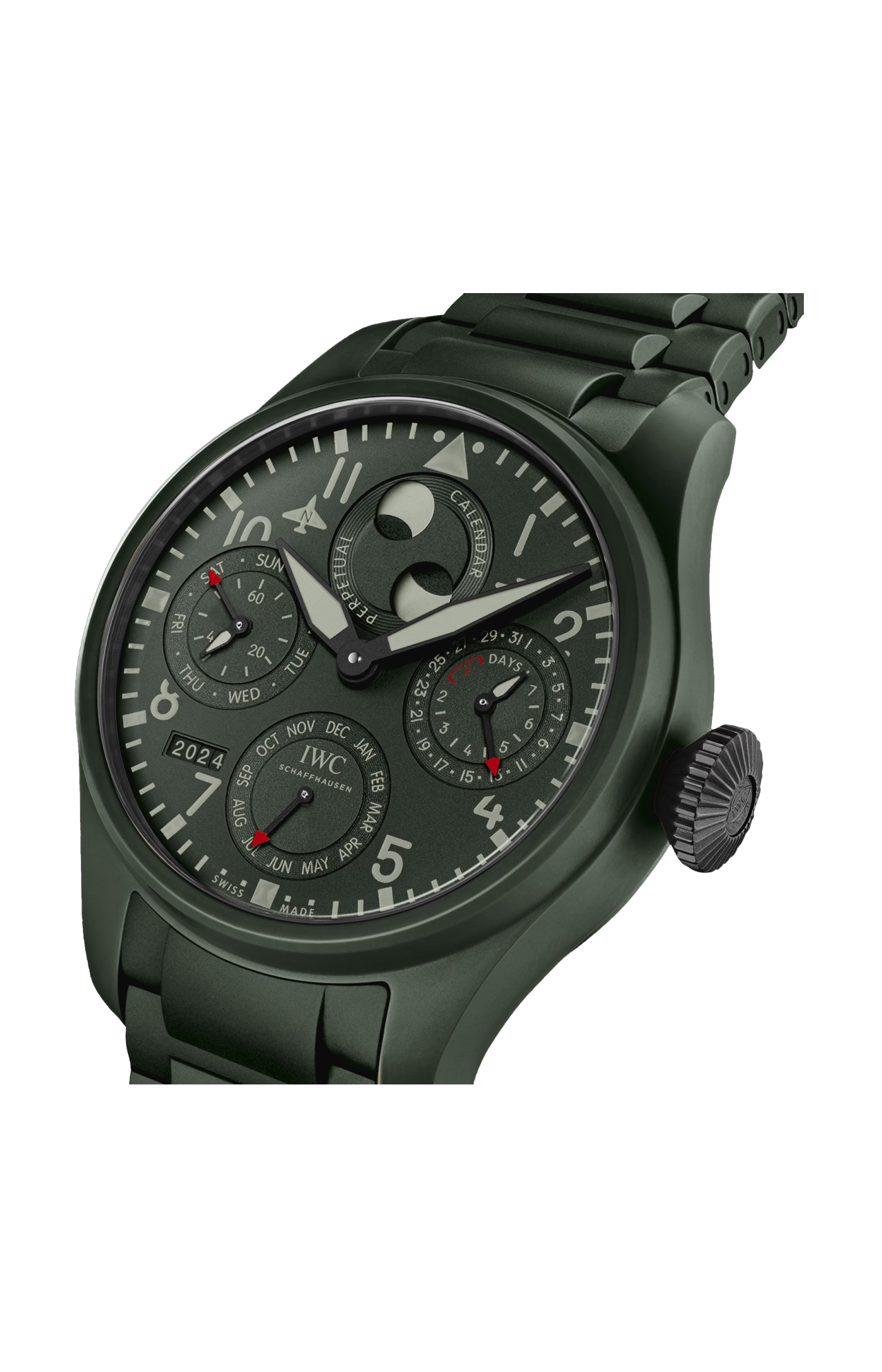 Iwc Schaffhausen | BIG PILOT&rsquo;S WATCH PERPETUAL CALENDAR TOP GUN WOODLAND - IW503101 (3)