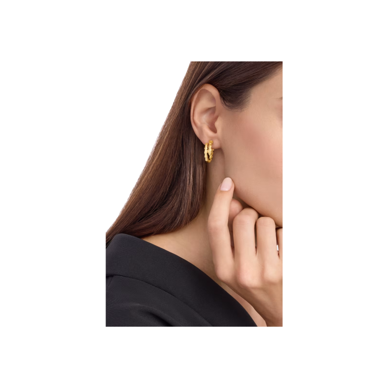 Bulgari | ORECCHINI CERCHIO SERPENTI VIPER IN ORO GIALLO - OR860239 (2)