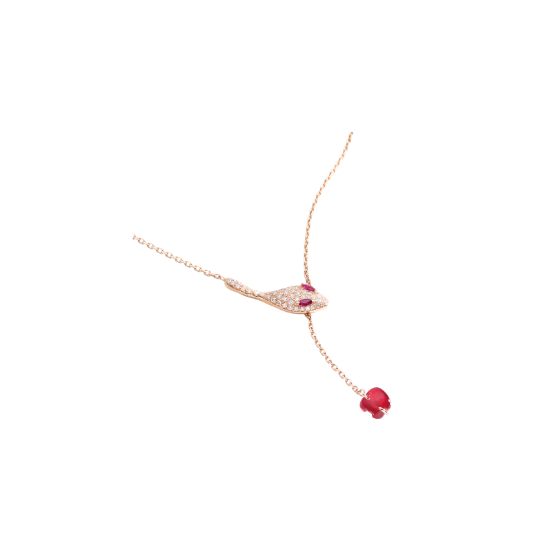 Dada Arrigoni | COLLANA MALAFEMMINA IN ORO ROSA, DIAMANTI E RUBINI - DMF01CARRDIRDRU (1)