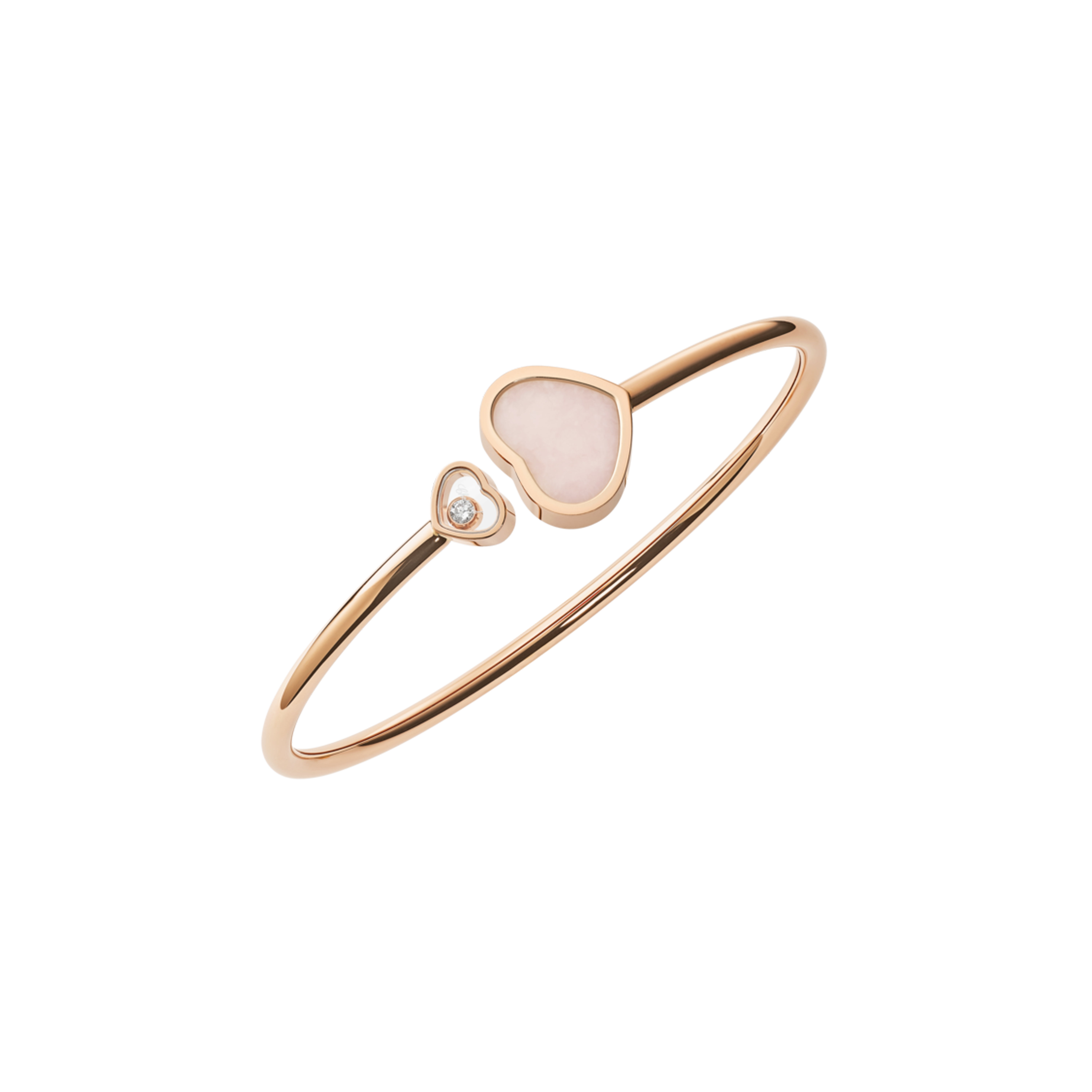 Chopard | CHOPARD - BRACCIALE HAPPY DIAMONDS, ORO ROSA ETICO, DIAMANTE, OPALE ROSA - 857482 (1)