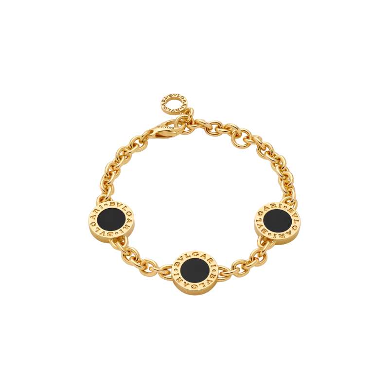 Bulgari | BRACCIALE BVLGARI BVLGARI 50TH ANNIVERSARY IN ORO GIALLO CON ELEMENTI IN MADREPERLA E ONICE - BR860463 (4)