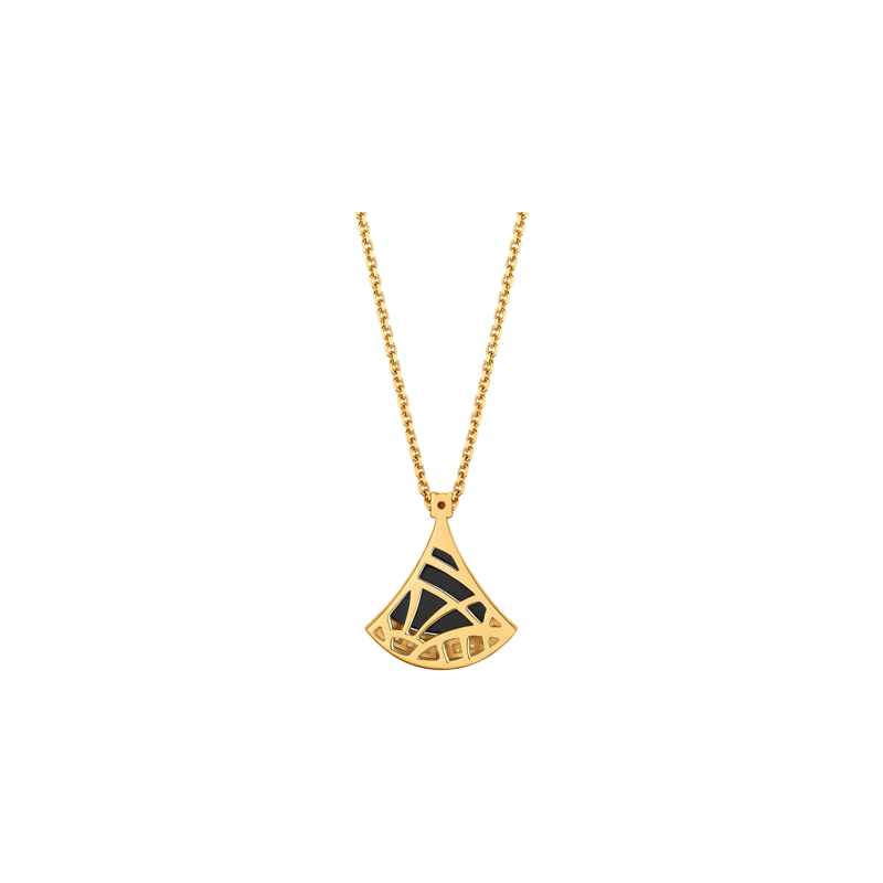Bulgari | COLLANA DIVAS' DREAM IN ORO ROSA CON ONICE E PAV&Eacute; DI DIAMANTI - CL860377 (3)