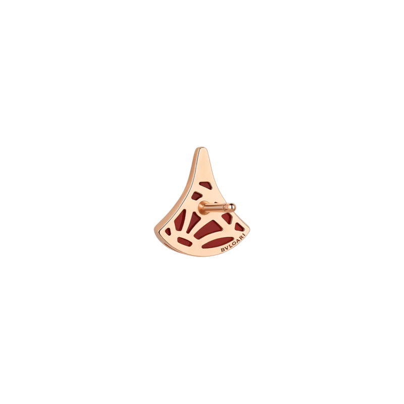 Bulgari | ORECCHINO SINGOLO DIVAS' DREAM IN ORO ROSA CON CORNIOLA E DIAMANTI - OR860561 (3)