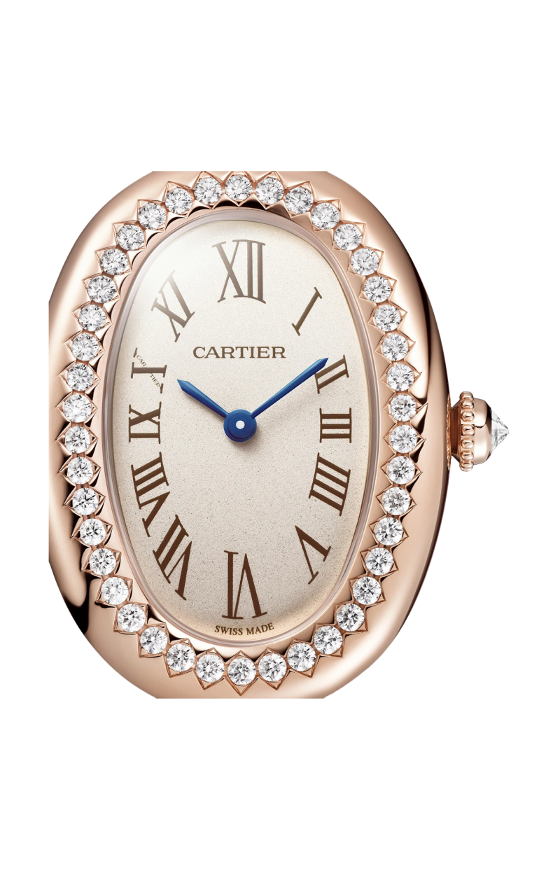 Cartier | BAIGNOIRE MODELLO PICCOLO, ORO ROSA, DIAMANTI, MISURA 15, QUARZO - WJBA0041 (5)