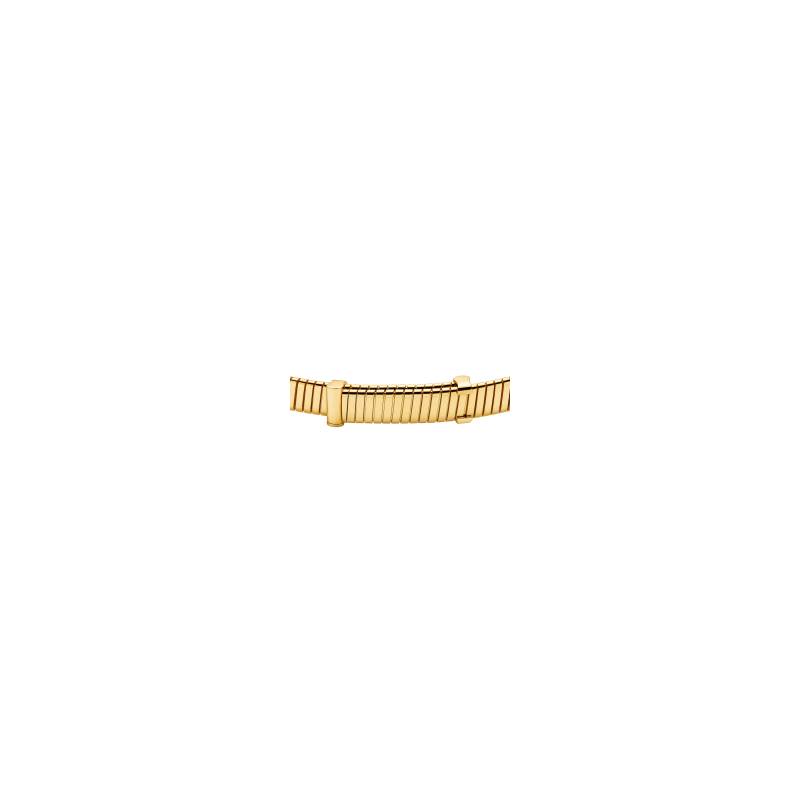 Bulgari | COLLANA BVLGARI TUBOGAS COLOR IN ORO GIALLO CON TOPAZIO BLU E DIAMANTI - CL860533 (4)