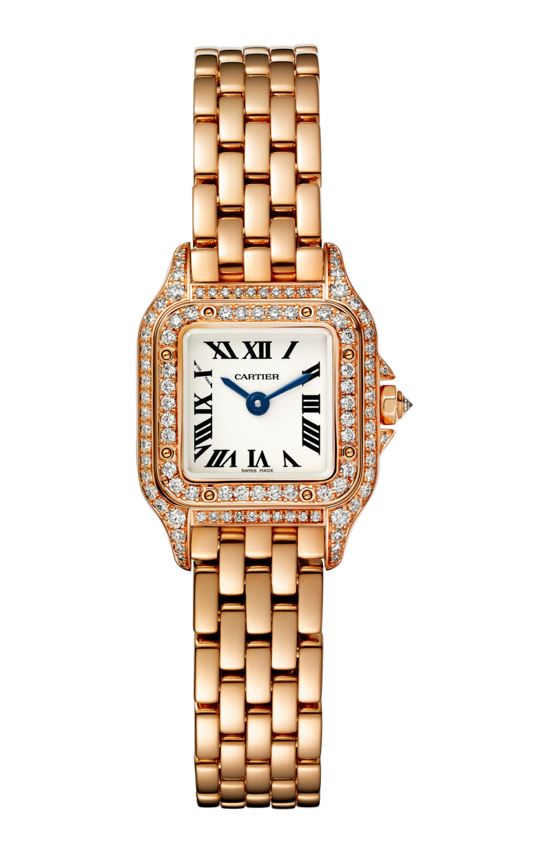 Cartier | PANTH&Egrave;RE DE CARTIER, MODELLO MINI, ORO ROSA, DIAMANTI, QUARZO - WJPN0068 (1)