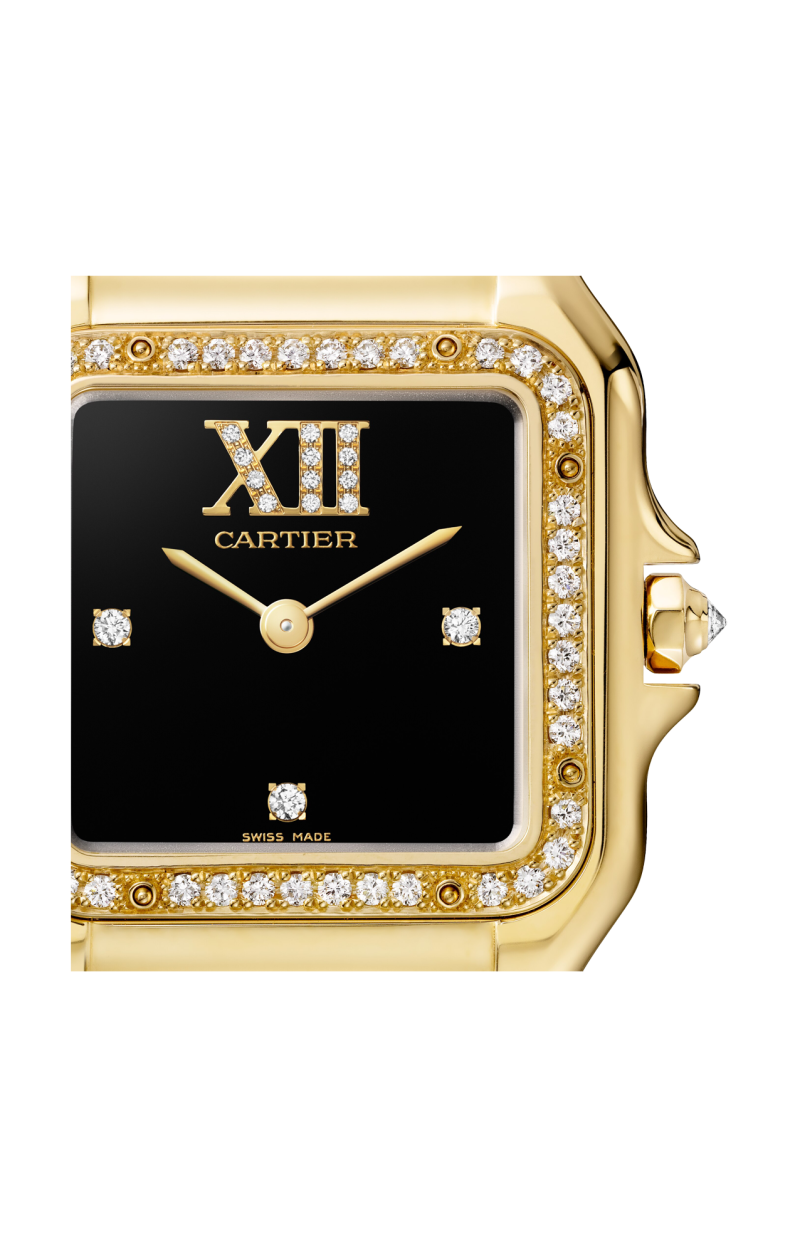 Cartier | PANTH&Egrave;RE DE CARTIER, MODELLO MEDIO, ORO GIALLO, DIAMANTI, QUARZO - WJPN0090 (2)